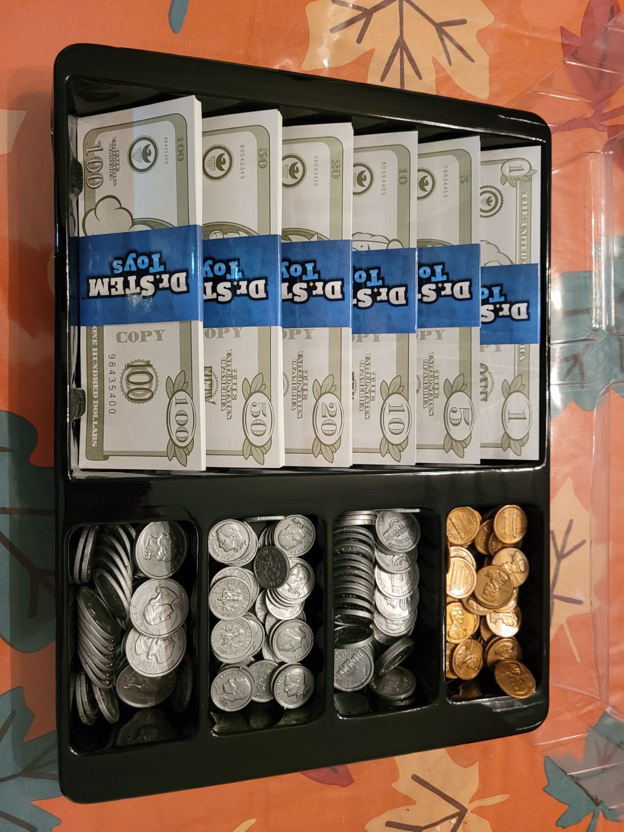 Dr. STEM Toys Play Money for Kids: Durable Boxed Set Provides 400 Pieces of Realistic Fake Money Bills & Fake Coins for Pretend Play, Helps Kids Learn Financial Responsibility & More customer photo 1