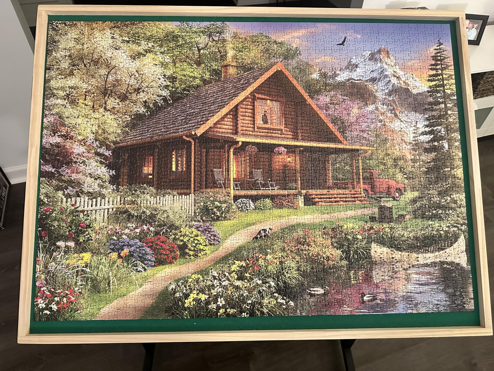 Anatolian Puzzle - Log Cabin Home, 1500 Piece Jigsaw Puzzle, 4568 customer photo 2