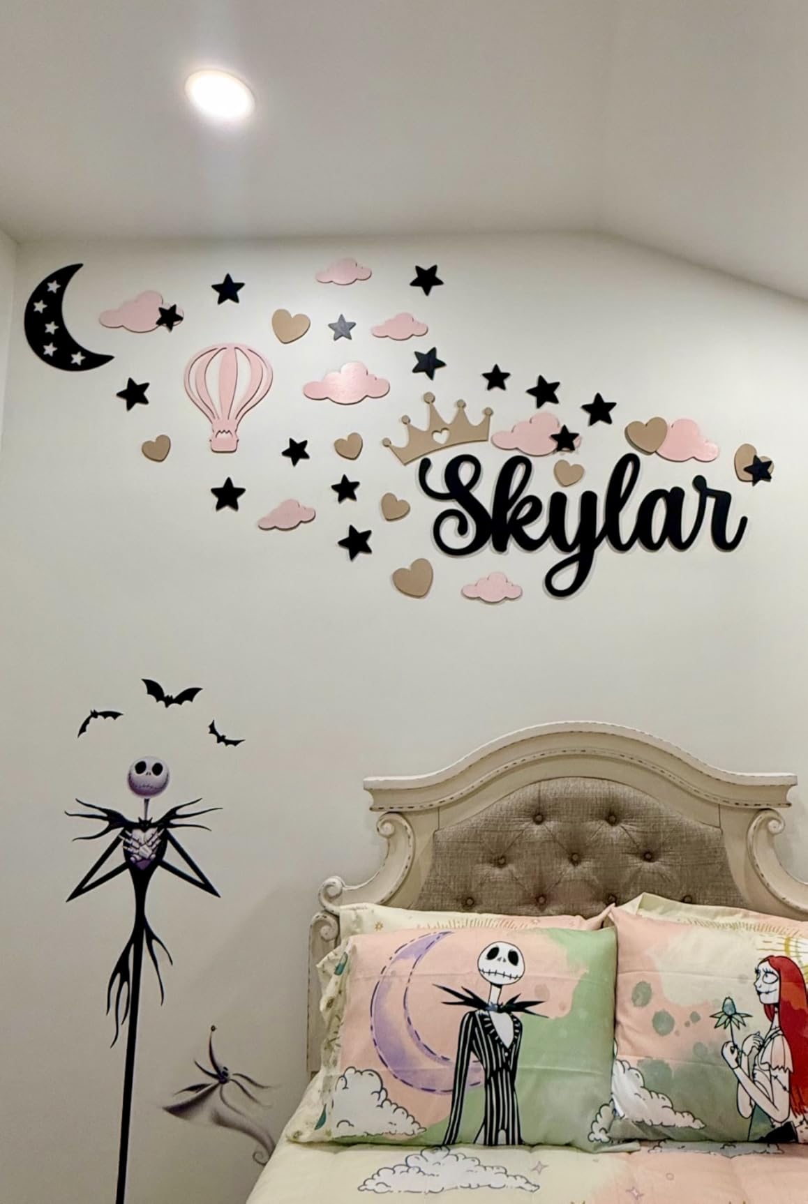 Custom Name Sign with Thematic Decorative Wall Shapes Nursery Name Sign, Personalized Baby Gifts Nursery Wall Decor Baby Name Sign Wooden Name Sign for wall customer photo 2
