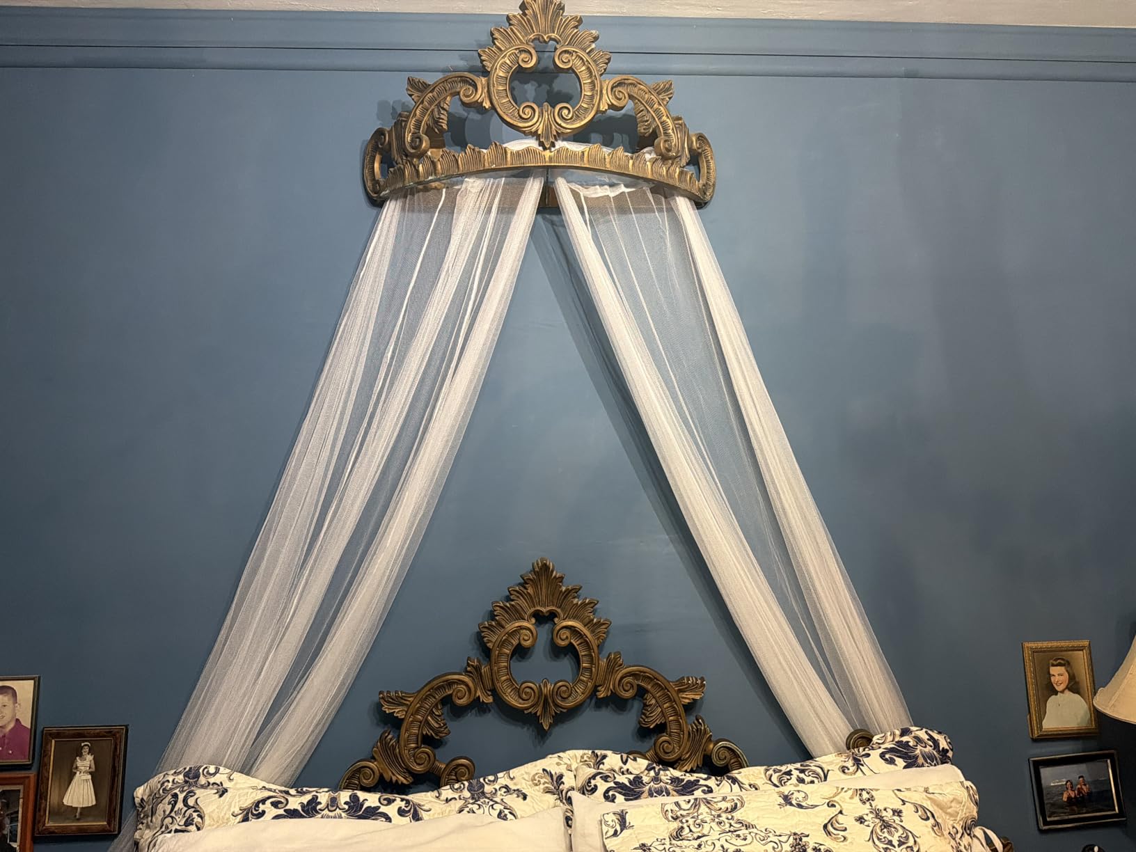 Mosquito Net Bed Canopy for Girls, King Canopy Bed Curtains Full Queen Size from Ceiling, Dome Mosquito Netting Bed Tent Twin Girls Princess Canopy Bed White Decor for Baby Crib, Kid Bed and Adult Beds customer photo 2