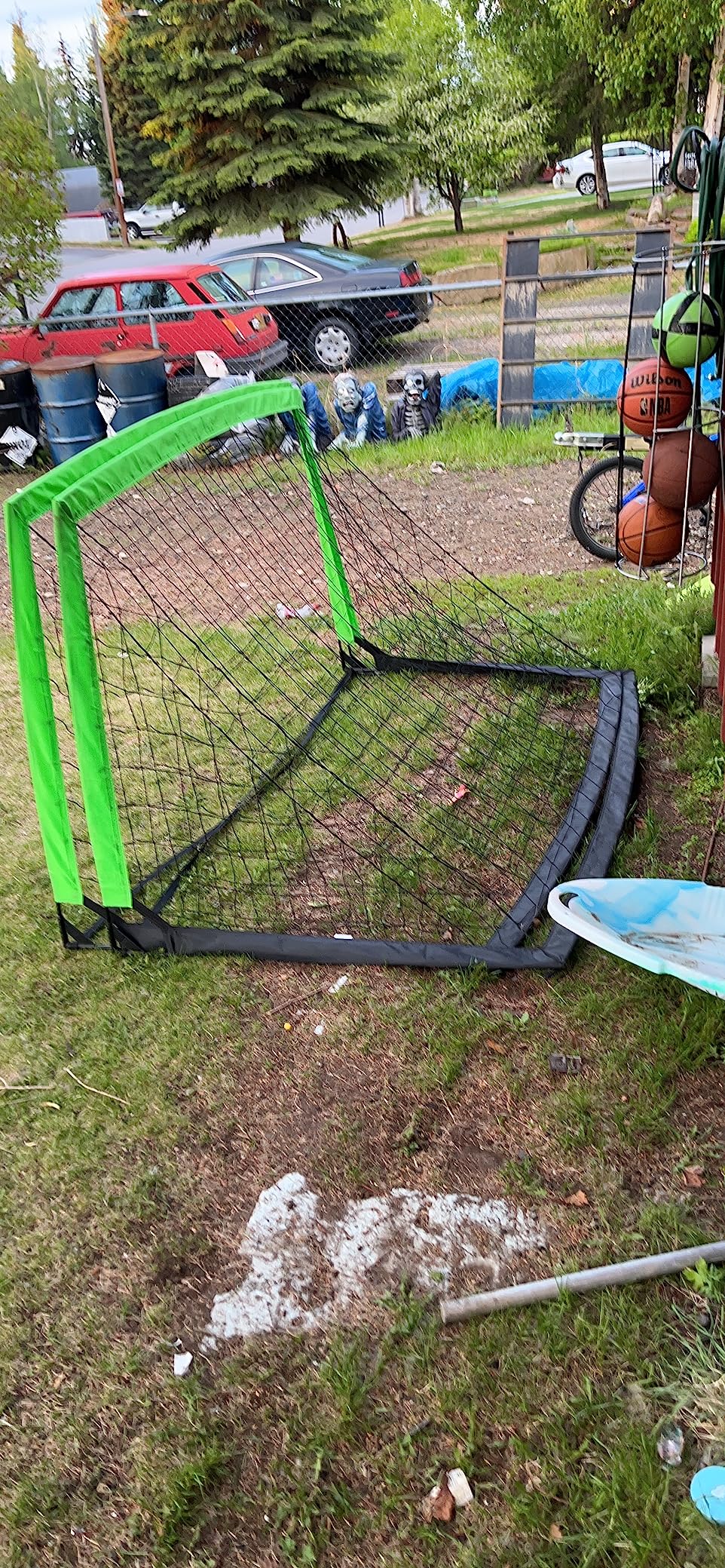 6x4 FT Kids Soccer Goal with Carry Bag, Portable Folding Soccer Net for Backyard Practice Training, Indoor/Outdoor Use for Youth and Adults customer photo 2