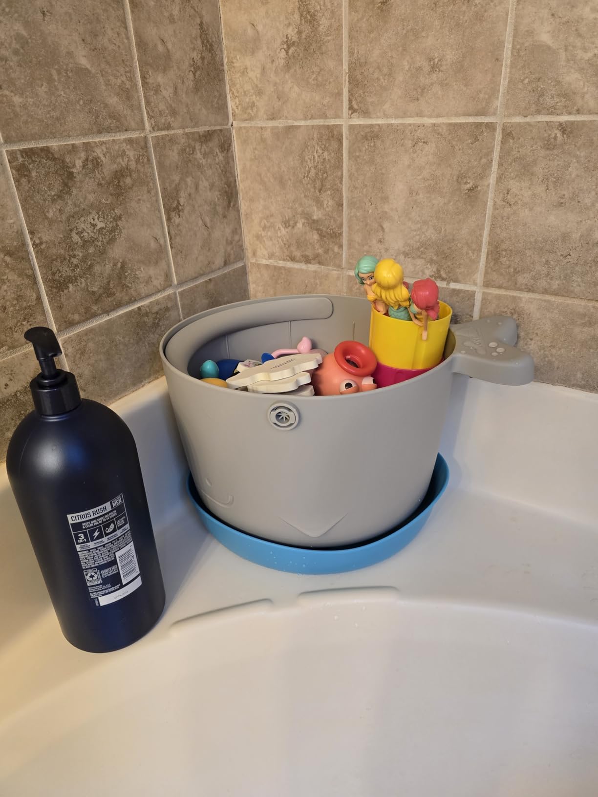 Skip Hop Baby Bath Toy Filled Bucket, Bath Toy & Bucket Gift Set, Grey customer photo 1