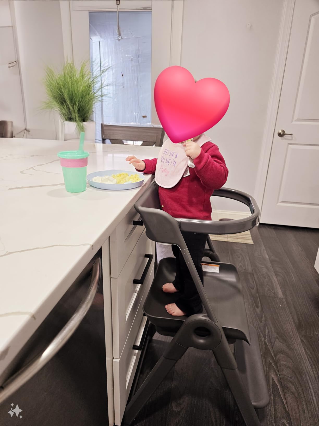 Boon Pivot Toddler Tower - Folding Toddler Step Stool for Bathroom Sink or Kitchen Countertop - Step Stool for Toddlers with CPC Certification - Gray - Ages 18 Months to 4 Years customer photo 2
