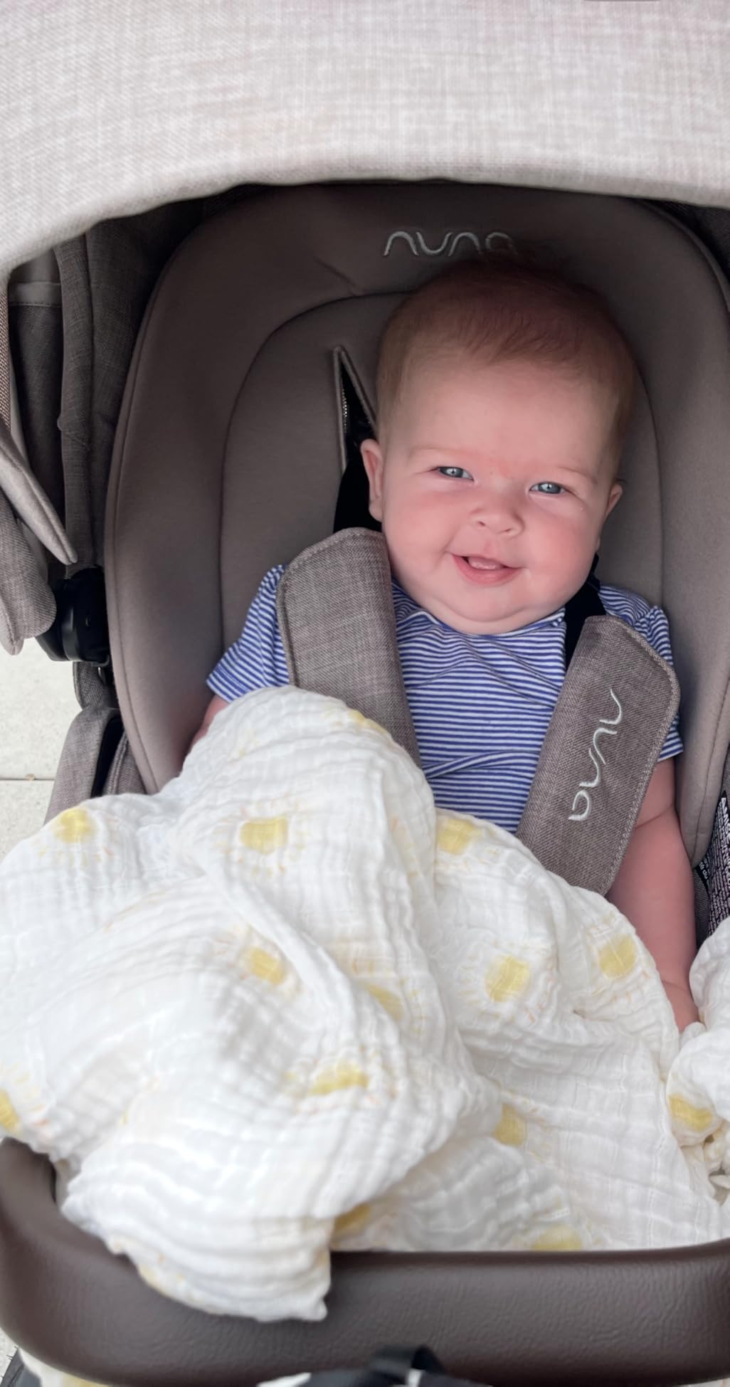LollyBanks Baby Swaddle Blanket, 100% Cotton Muslin Blankets for Boys and Girls, 47 x 47 Inches Soft and Breathable Newborn Swaddle, Gentle Baby Wrap Swaddle, Registry (Child of God Print) customer photo 2