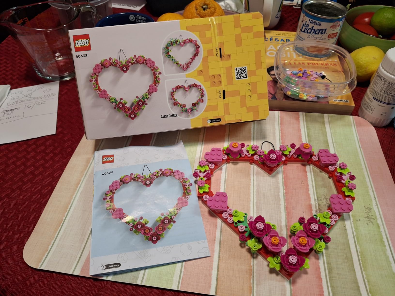 LEGO Heart Ornament Building Toy Set - Fun Arts and Crafts Idea for Girls and Boys, Ages 9+ - Display on The Wall as Home Decoration - Gifts for Kids - 40638 customer photo 2