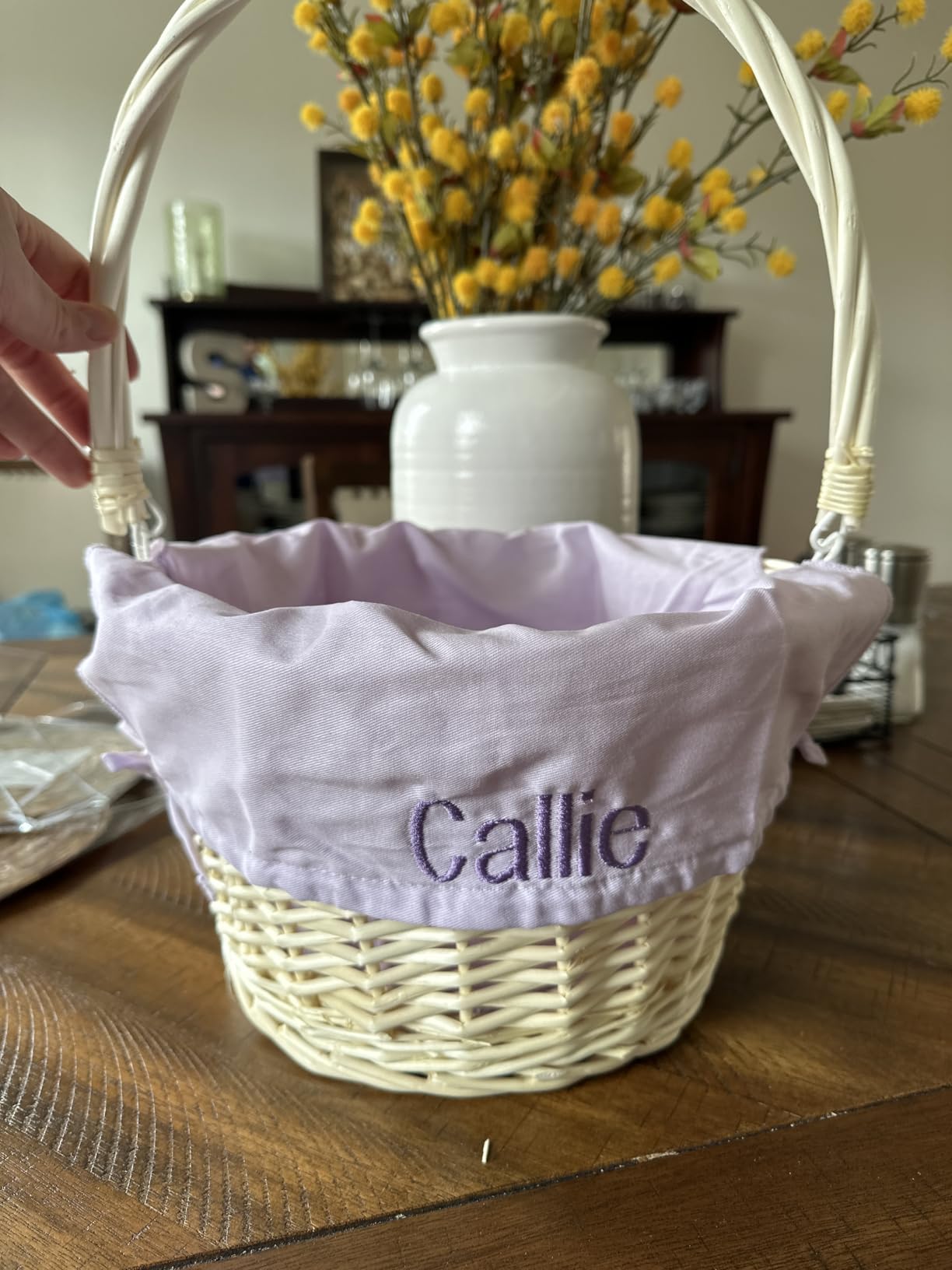 Personalization Universe Classic Easter Basket, Blue Liner customer photo 1