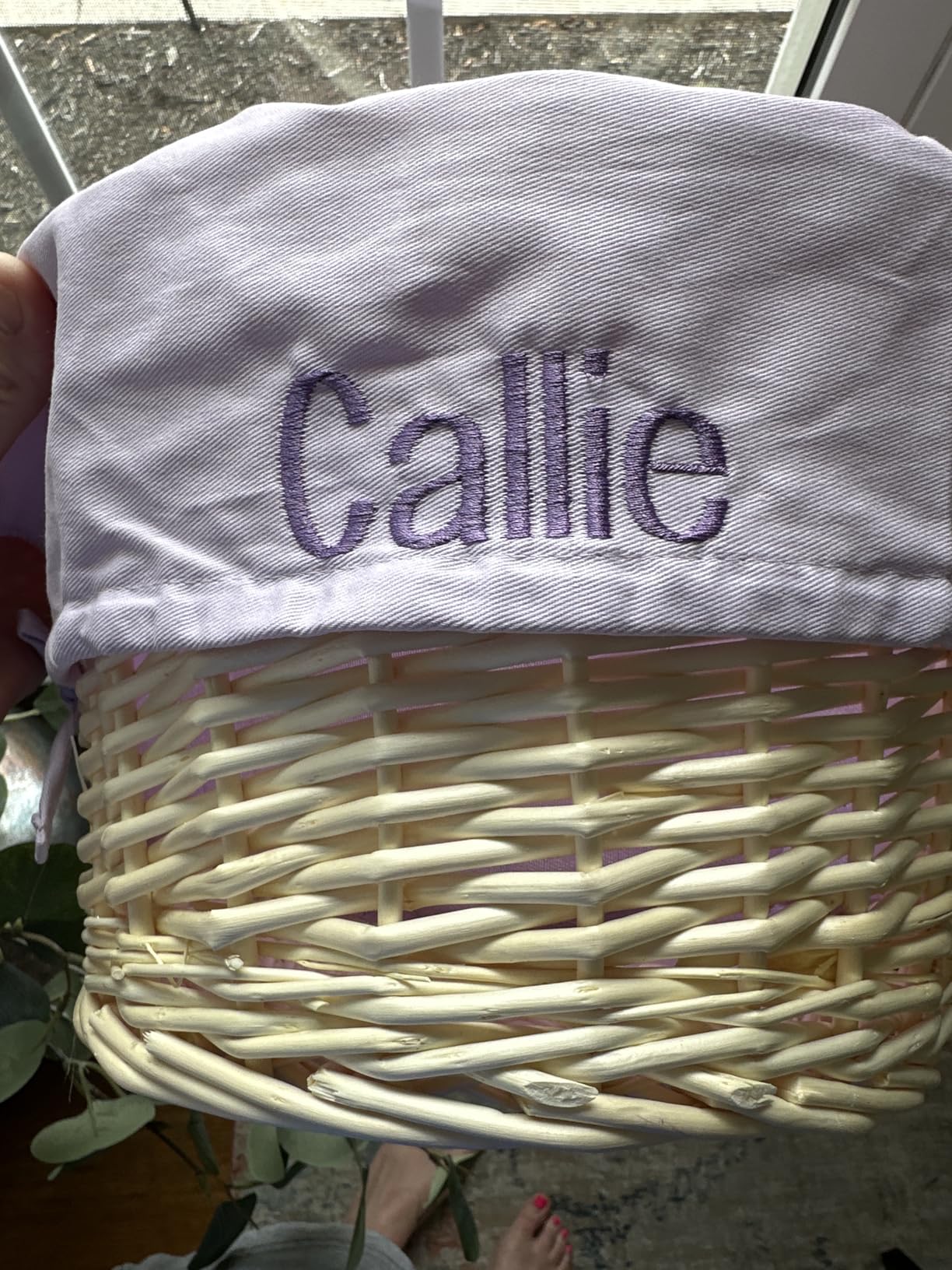 Personalization Universe Classic Easter Basket, Blue Liner customer photo 2