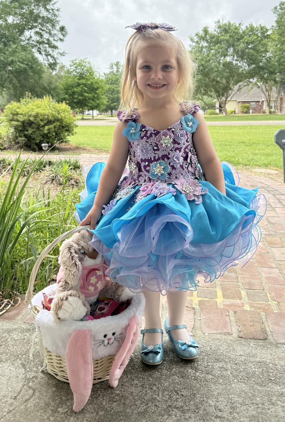 Personalization Universe Classic Easter Basket, Tan/Natural customer photo 2