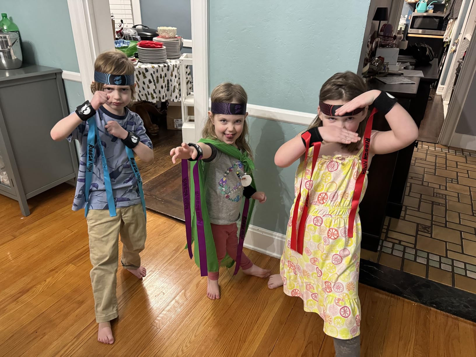 Fat Brain Toys Ribbon Ninja Game - Active Ribbon-Snatching Indoor or Outdoor Ninja Kids Toys for Kids & Teens customer photo 1