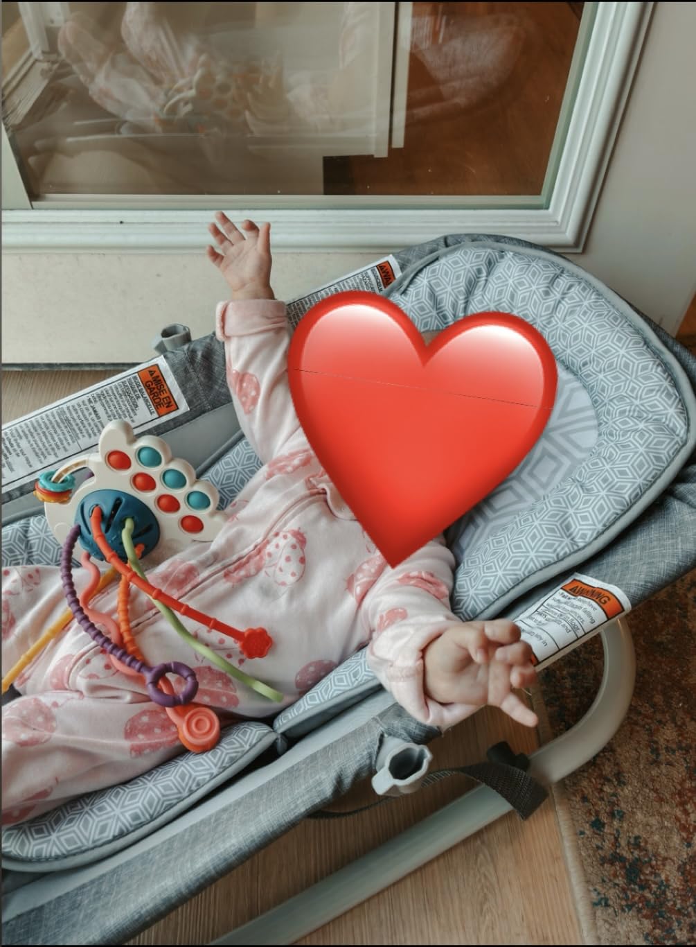 Summer Infant 2-in-1 Bouncer & Rocker Duo (Light Gray Tweed) Convenient and Portable Rocker and Bouncer for Babies Includes Soft Toys and Soothing Vibrations customer photo 1