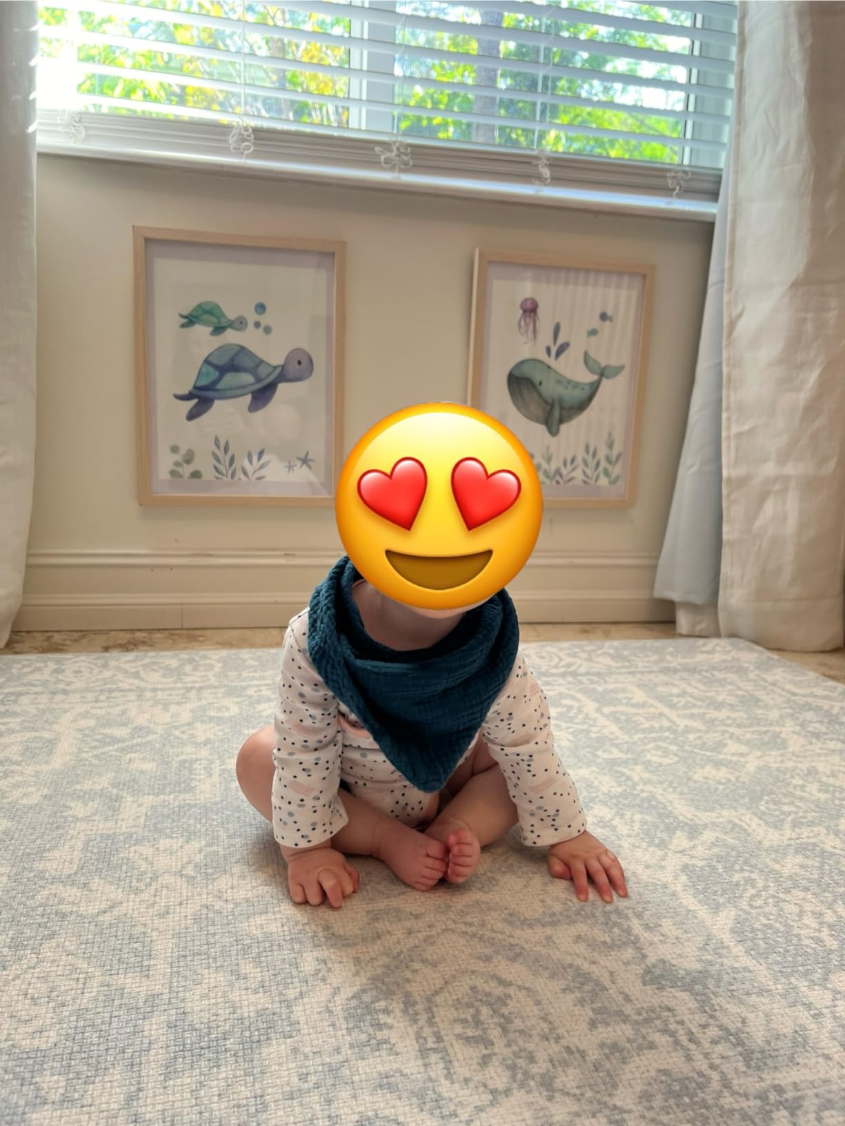 Baby Care Play Mat (Medium, Hygge - Spore & Wooden) 73'' x 49'' Original One-Piece Reversible Rollable Waterproof Play Mat for Infants, Babies, Toddler, and Kids customer photo 1