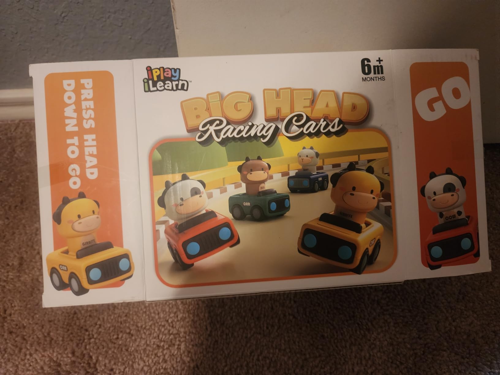 iPlay, iLearn Press to Go Car Toys for Toddlers 1-3, Baby Animal Racing Cars, Infant Play Vehicle Set, Baby Push Go Friction Car Toys for 6-9-12-18 Months, 1st Birthday Gifts for 1-2 Years Old Boys customer photo 2