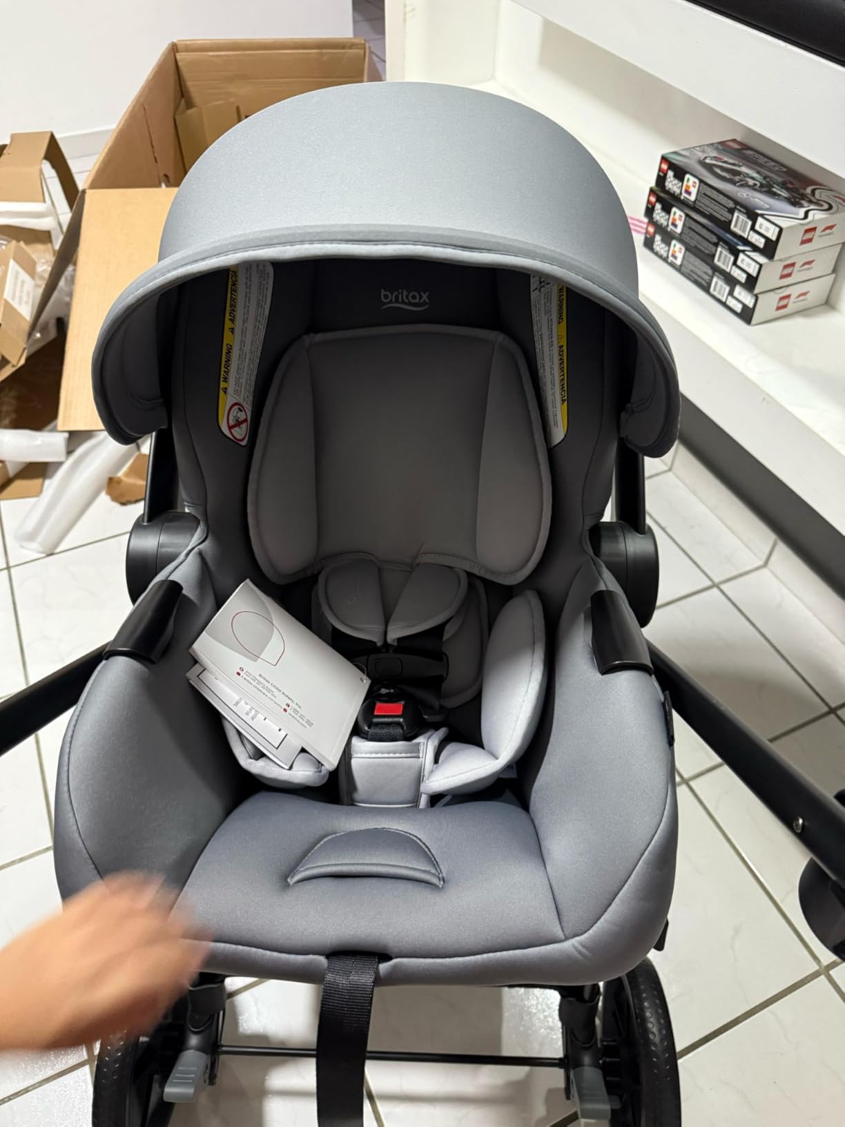 Britax Willow Brook Travel System, Car Seat Stroller Combo With Willow Infant Car Seat, Aspen Base, and Brook Stroller; ClickTight Technology, RightSize System and 4 Ways to Ride, Graphite Glacier customer photo 1