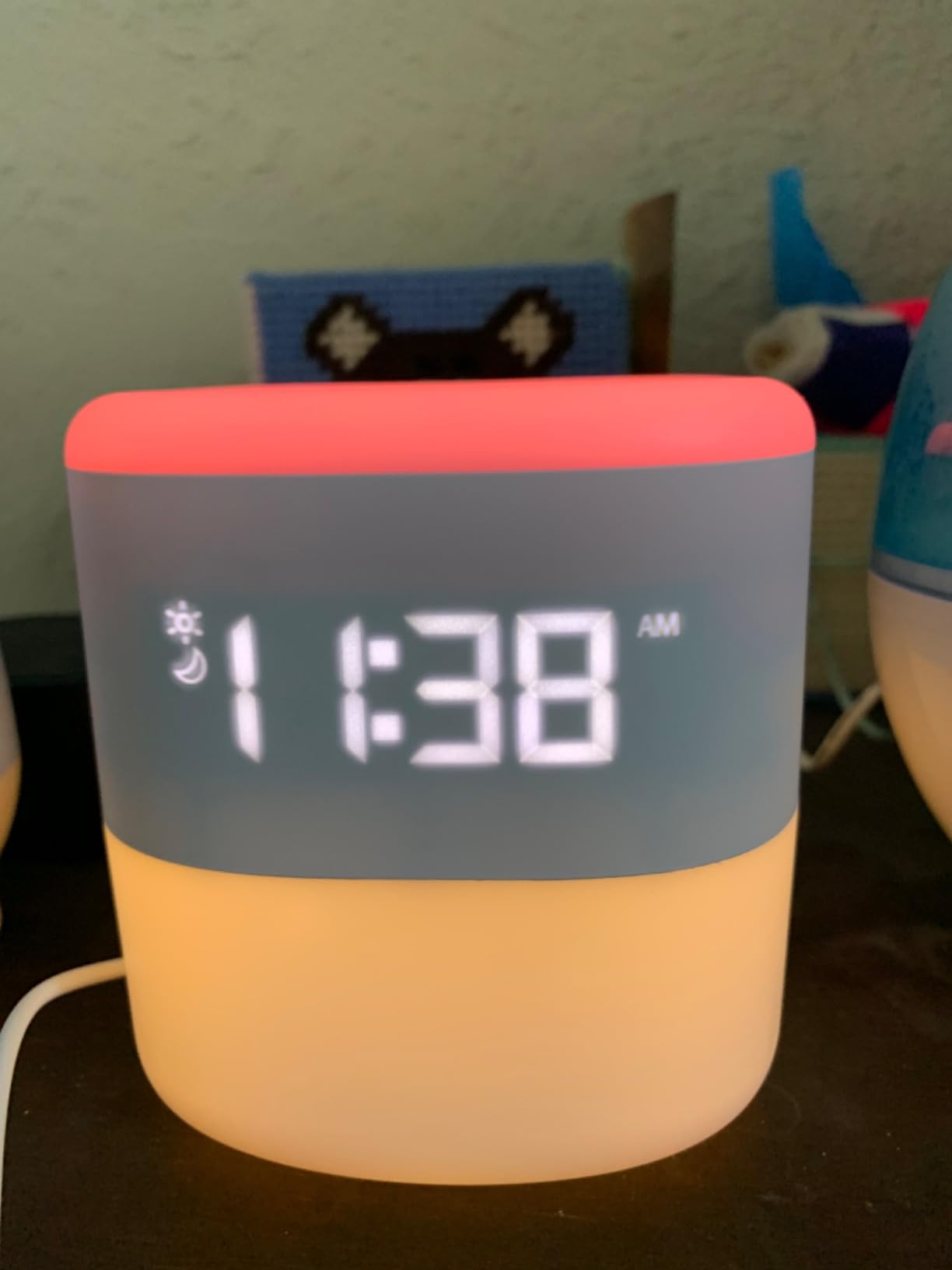 Frida Baby 3-in-1 Alarm Clock + Sound Machine + Nightlight | Wake Up Light Sunrise Alarm Clock, White Noise Soother, Sleep Trainer, Nursery + Toddler + Kids Bedroom (Bluetooth) customer photo 1