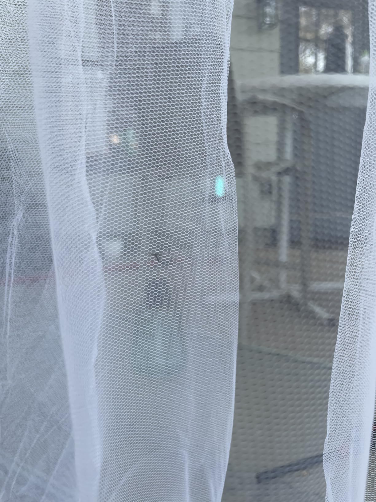 Mosquito Net Bed Canopy for Girls, King Canopy Bed Curtains Queen Size from Ceiling, Dome Mosquito Netting Bed Tent Twin Girls Canopy Bed Decor for Baby Crib, Kid Bed and Adult Beds (White Dome1) customer photo 1