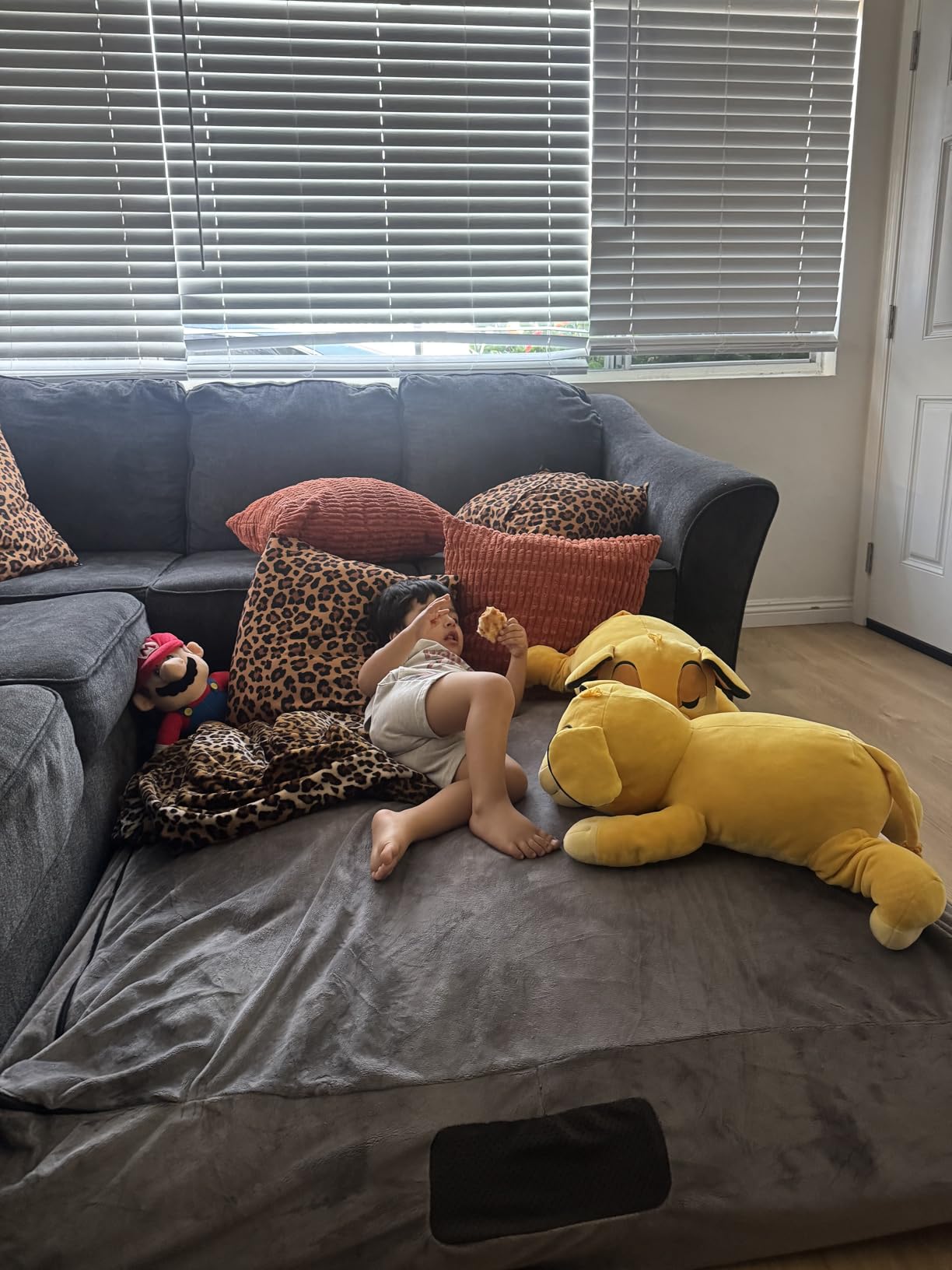 Foamma Crash Pad - (60'' X 60') (5 Ft X 5 Ft) - Sensory Crash Pad with Foam Blocks for Autistic Kids, Soft Fabric & Washable Cover - Ideal for Kids and Adults to Jump, Play, or Relax customer photo 2