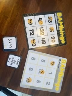 THE BAMBINO TREE Multiplication and Division Facts Bingo Game - 3rd 4th & 5th Grade Educational Math Learning for Classroom & Homeschool customer photo 2