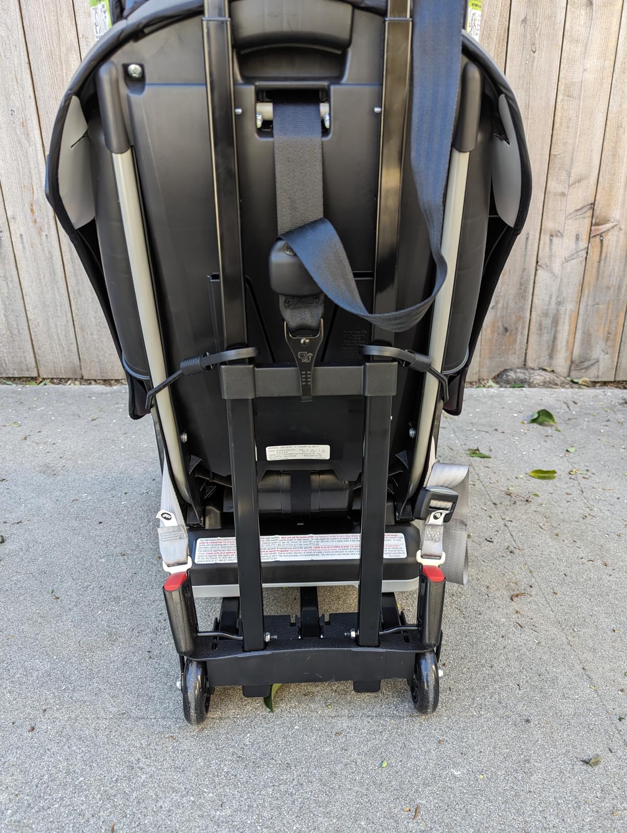 AKOZLIN Travel Airport Toddler Cart for Car Seat (Only fit for car Seats with ISOFIX Interface) Adjustable Belt Trolley Dolly customer photo 1
