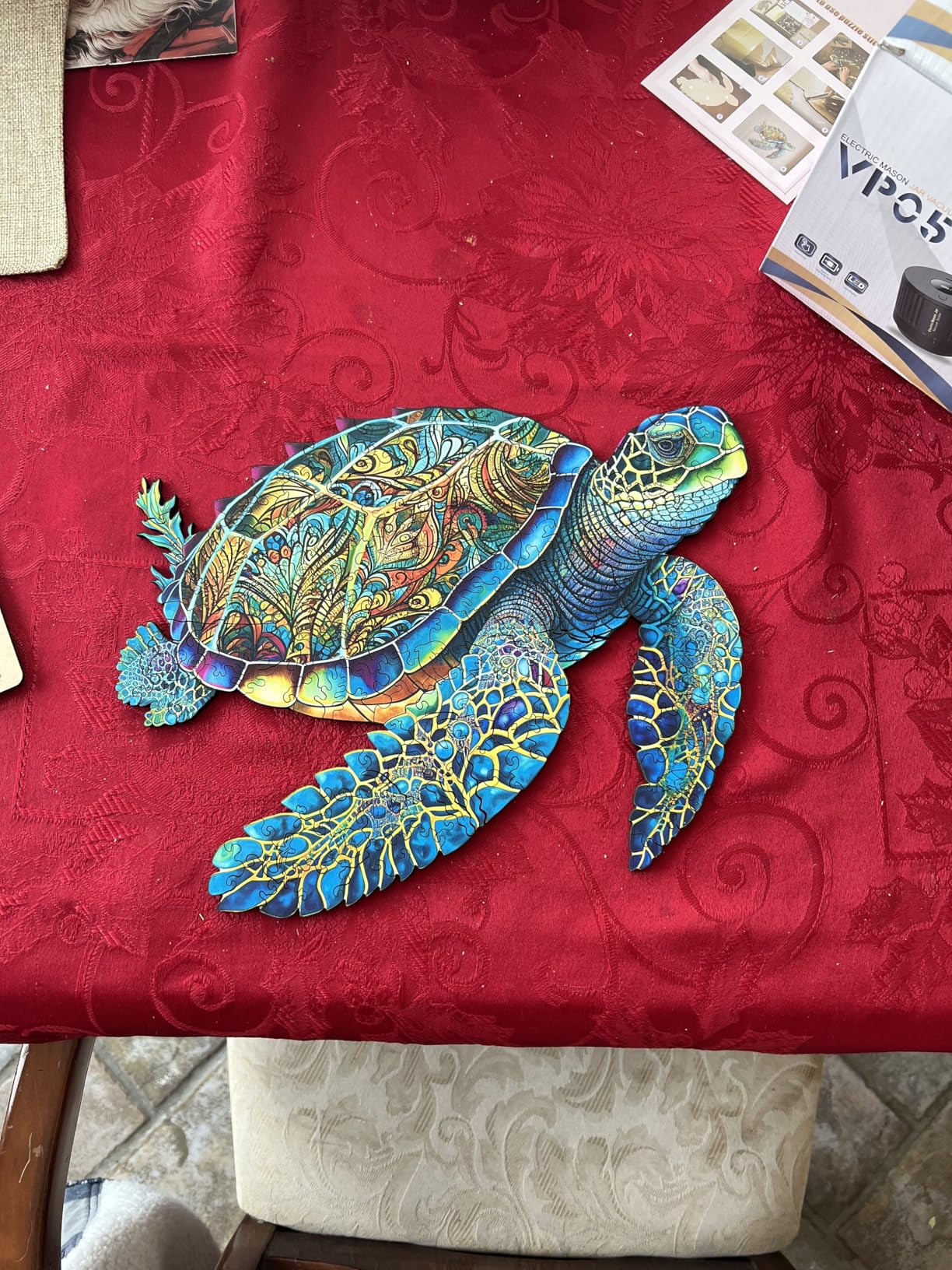 Mys Aurora Wooden Puzzles, Sea Turtle Jigsaw Puzzles 200 Pieces, FSC Certified 5MM Unique Shaped Wooden Puzzle for Adults and Kids customer photo 1