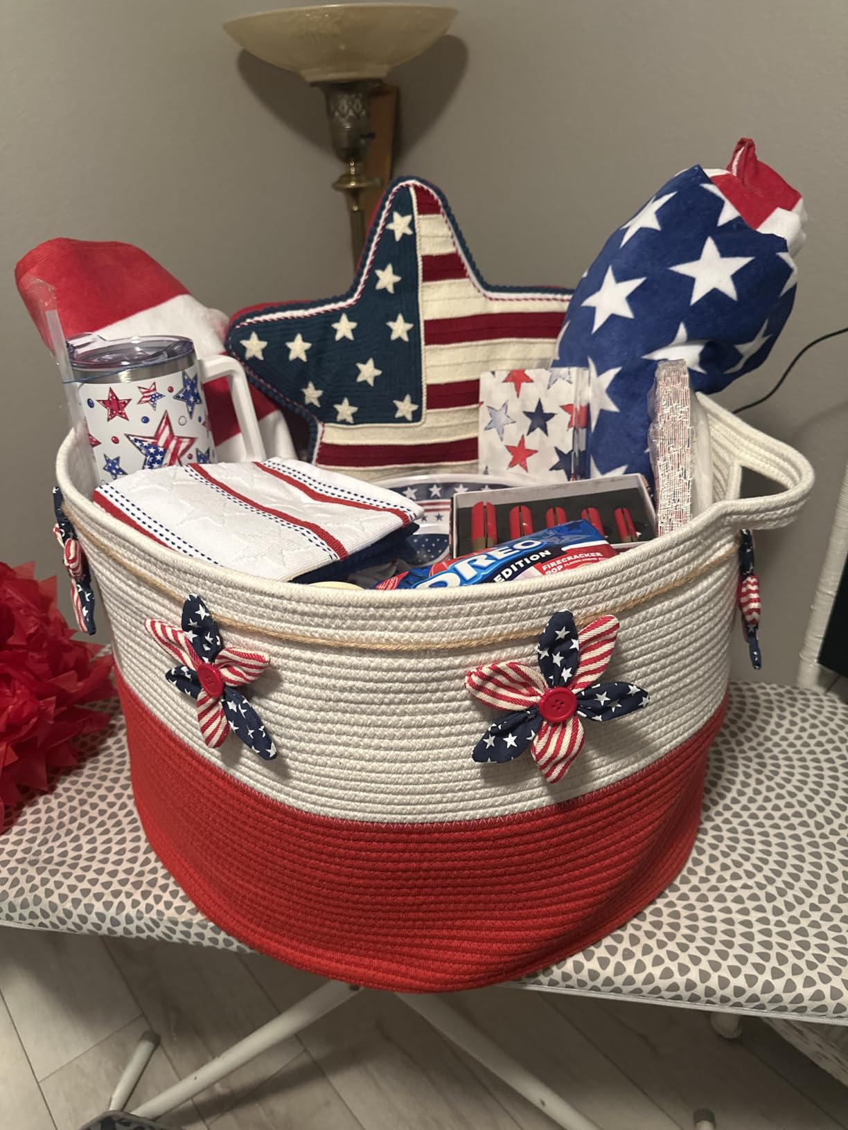 MEGASKET Extra Large Blanket Basket, 22