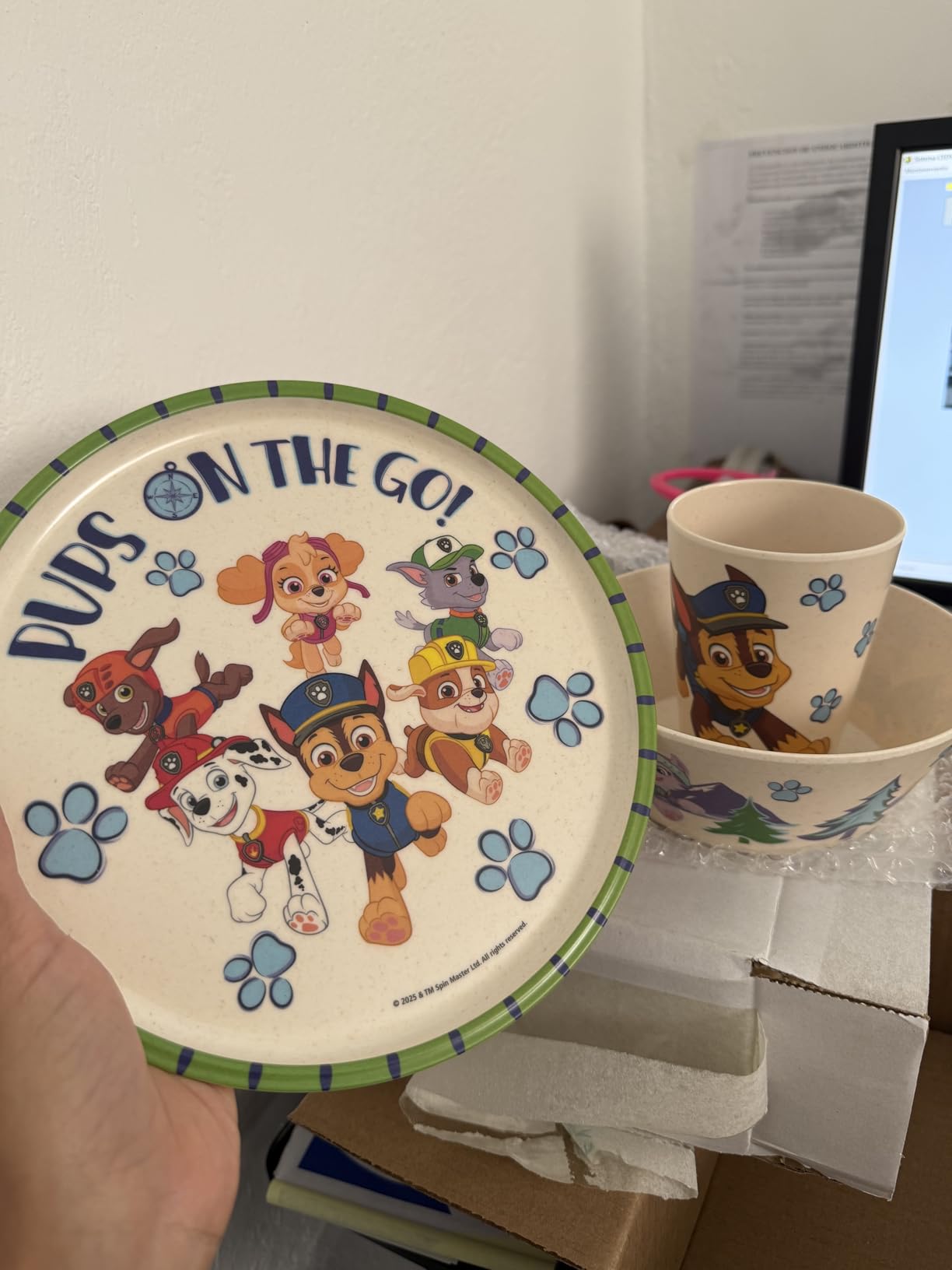 Zak Designs Disney Kids Dinnerware Set 3 Pieces, Durable and Sustainable Melamine Bamboo Plate, Bowl, and Tumbler are Perfect For Dinner Time With Family (Minnie Mouse) customer photo 1