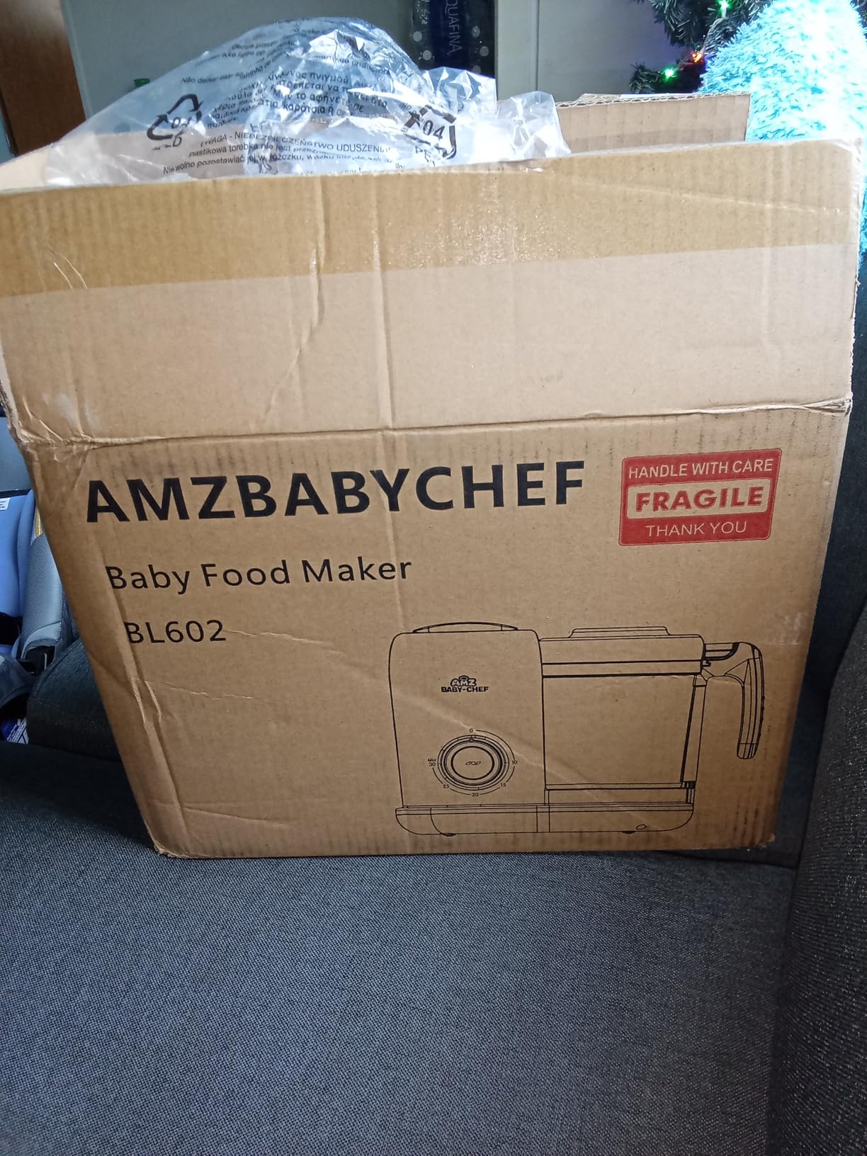 AMZBABYCHEF Baby Food Maker, 4 in 1 Baby Food Processor and Steamer, Puree Blender, Multifunctional Baby Puree Maker, Dishwasher Safe (White) customer photo 2
