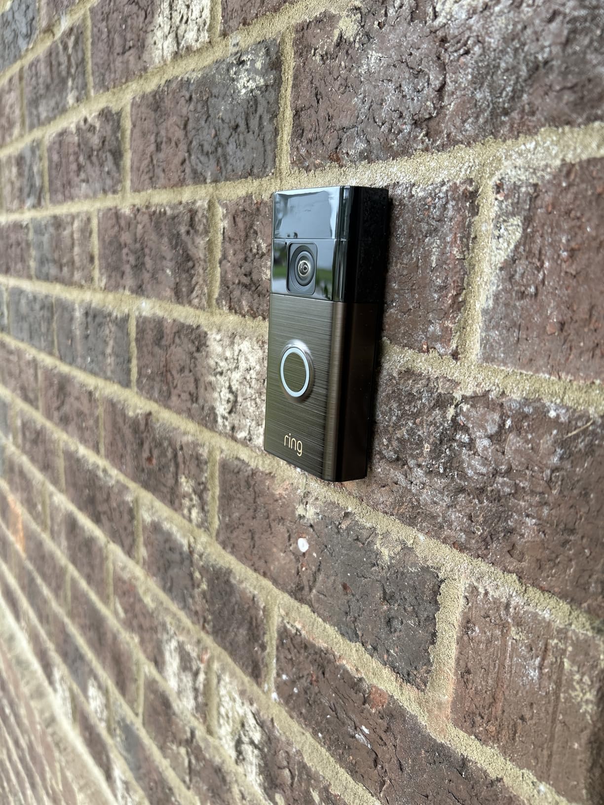 Ring Battery Doorbell, Home or business security with Head-to-Toe video, Live View with Two-Way Talk, and Motion Detection & Alerts, Venetian Bronze customer photo 2