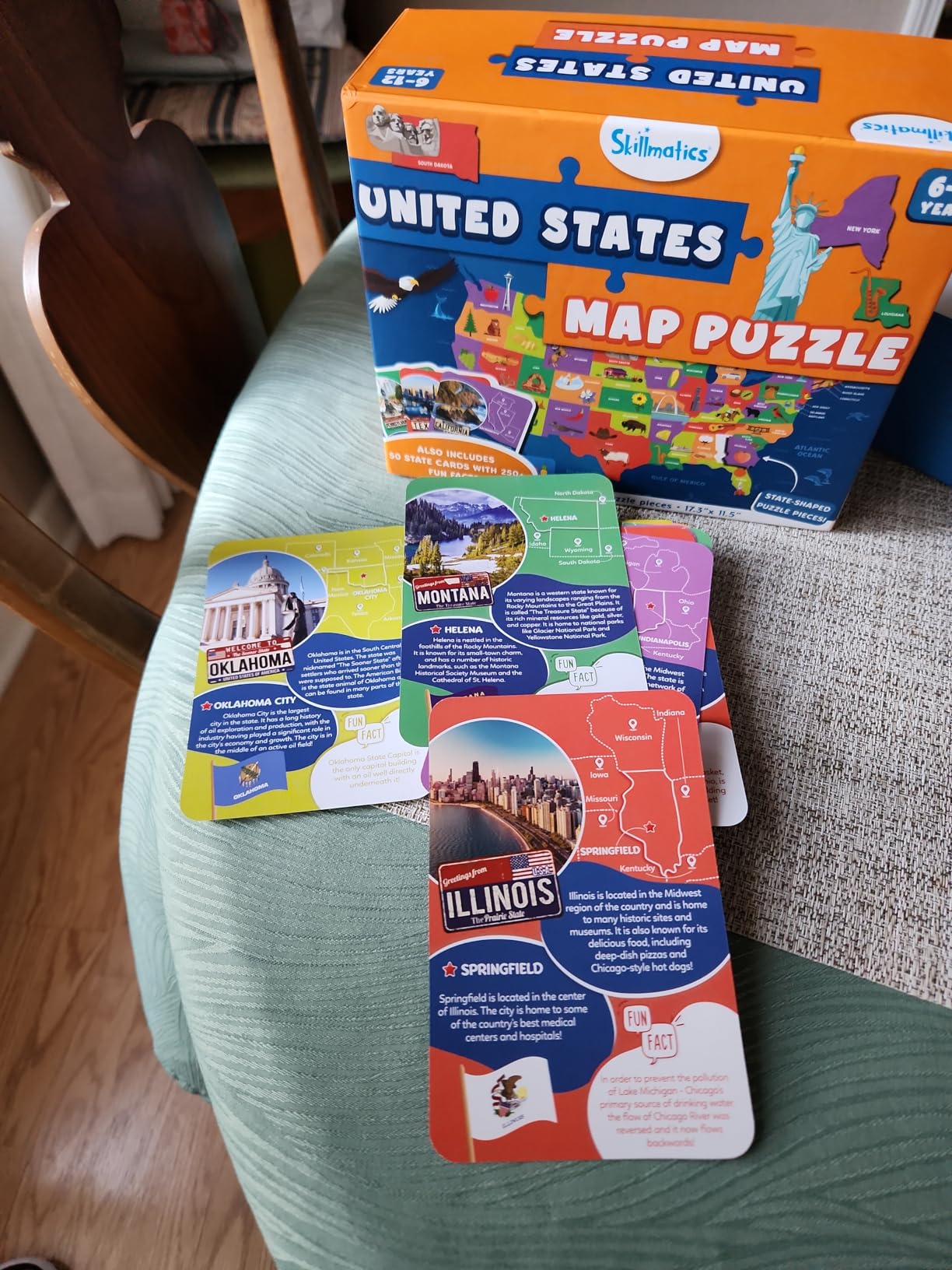 Skillmatics World Map Puzzle - 96 Piece Jigsaw Puzzle, Educational Toy, Geography for Kids, 400+ Facts, Gifts for Boys & Girls Ages 6 to 12 customer photo 1