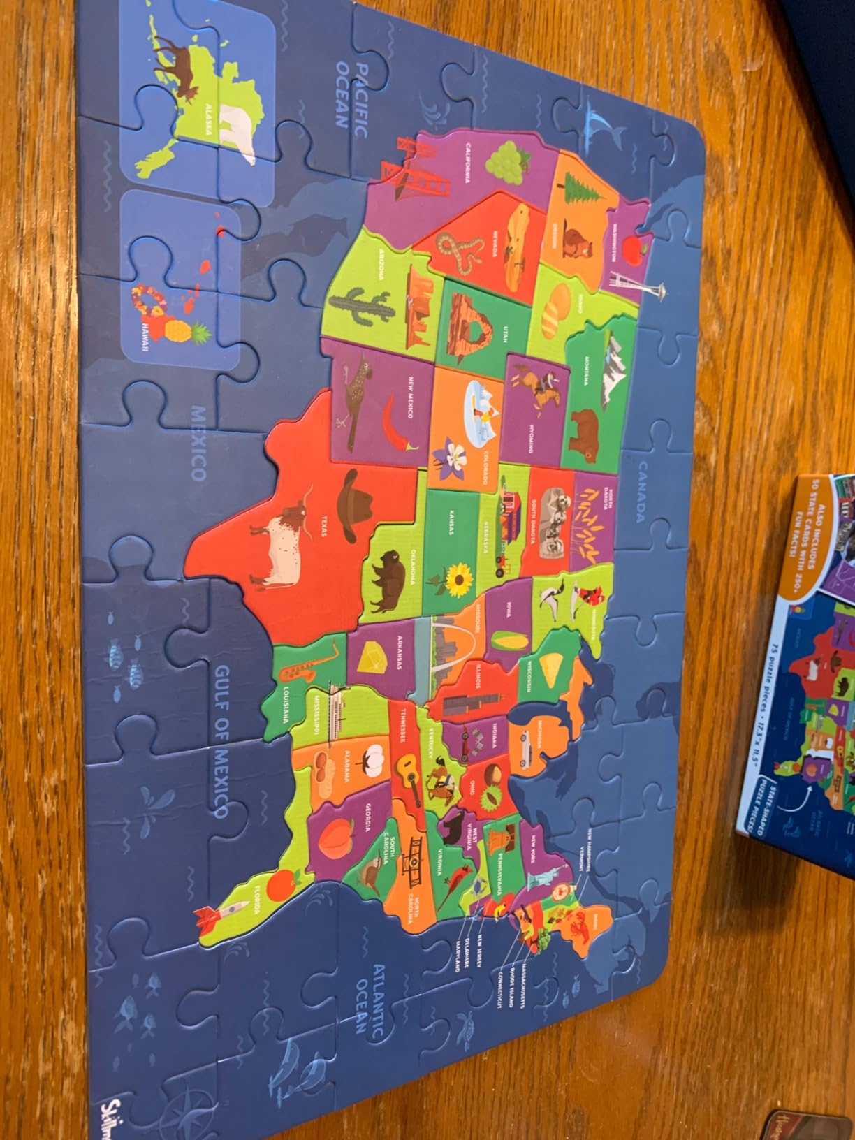 Skillmatics World Map Puzzle - 96 Piece Jigsaw Puzzle, Educational Toy, Geography for Kids, 400+ Facts, Gifts for Boys & Girls Ages 6 to 12 customer photo 2