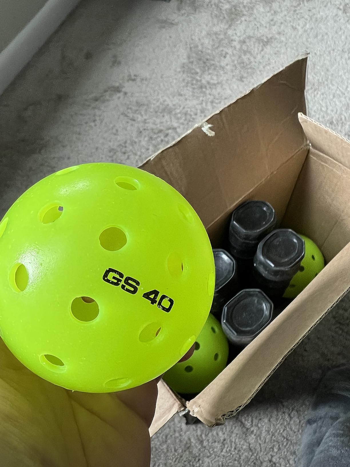 GoSports Pickleball Sets - Classic, Retro, Steel Blue, or Yellow - Includes 4 Paddles, 4 Regulation Pickleballs and Carry Case | 4 Paddles, Carry Case customer photo 2