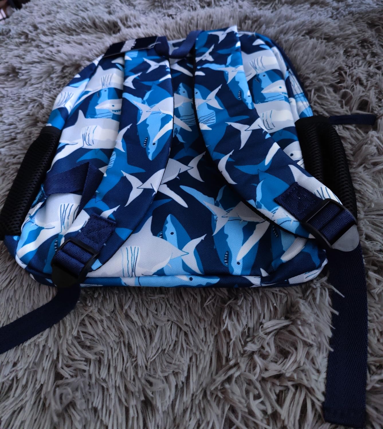 Wildkin Kids Backpack for Boys & Girls, ECO rPET Recycled Lightweight Bookbag with Padded Straps - Ideal for Preschool, Kindergarten, School & Travel, Ages 3-10 - Blue Stripes customer photo 1