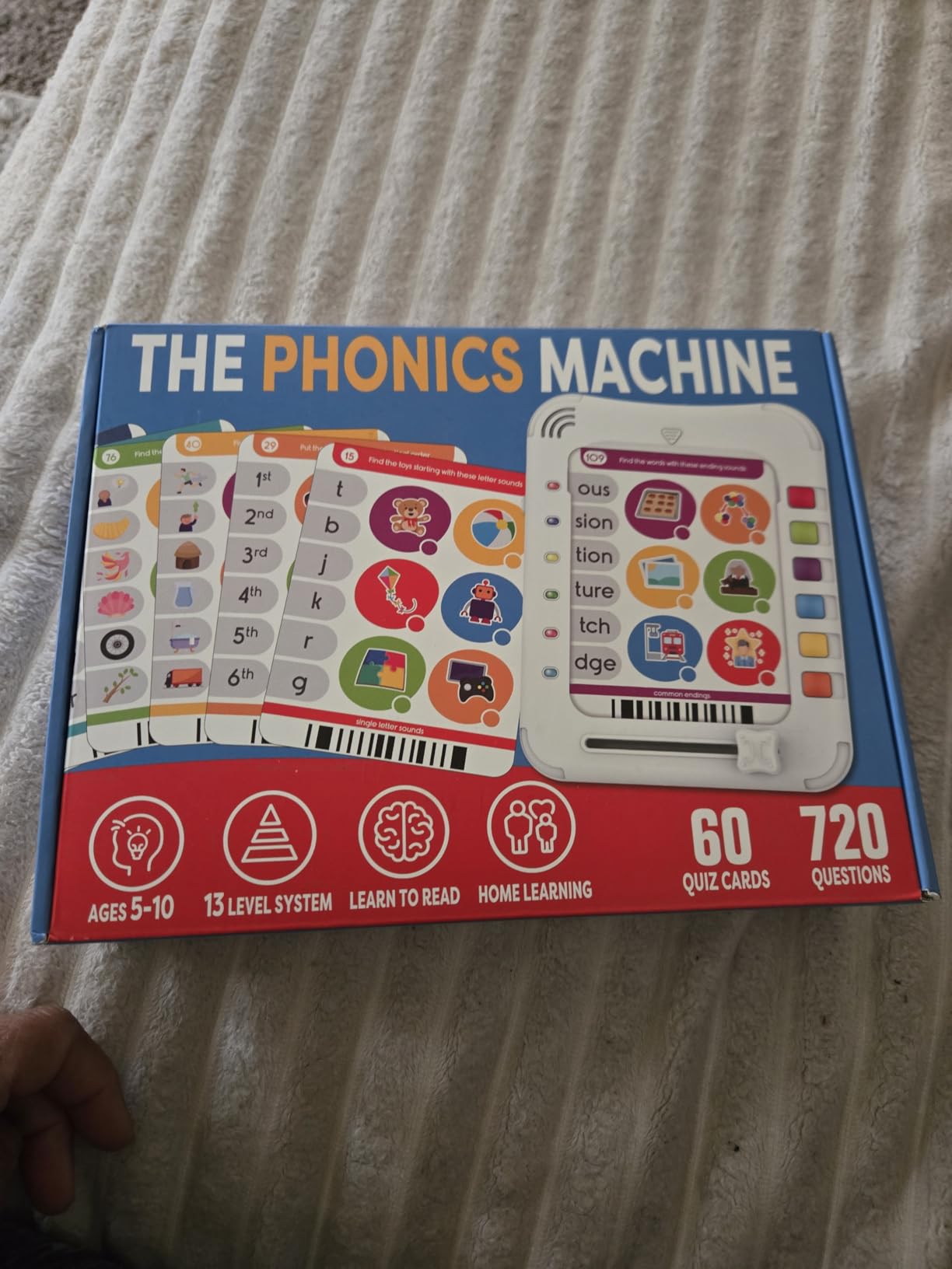 Phonics Machine Learning Pad - Electronic Reading Game for Kids Age 5-11 - Learn to Read with 720 Phonic and Letter Sound Questions customer photo 1