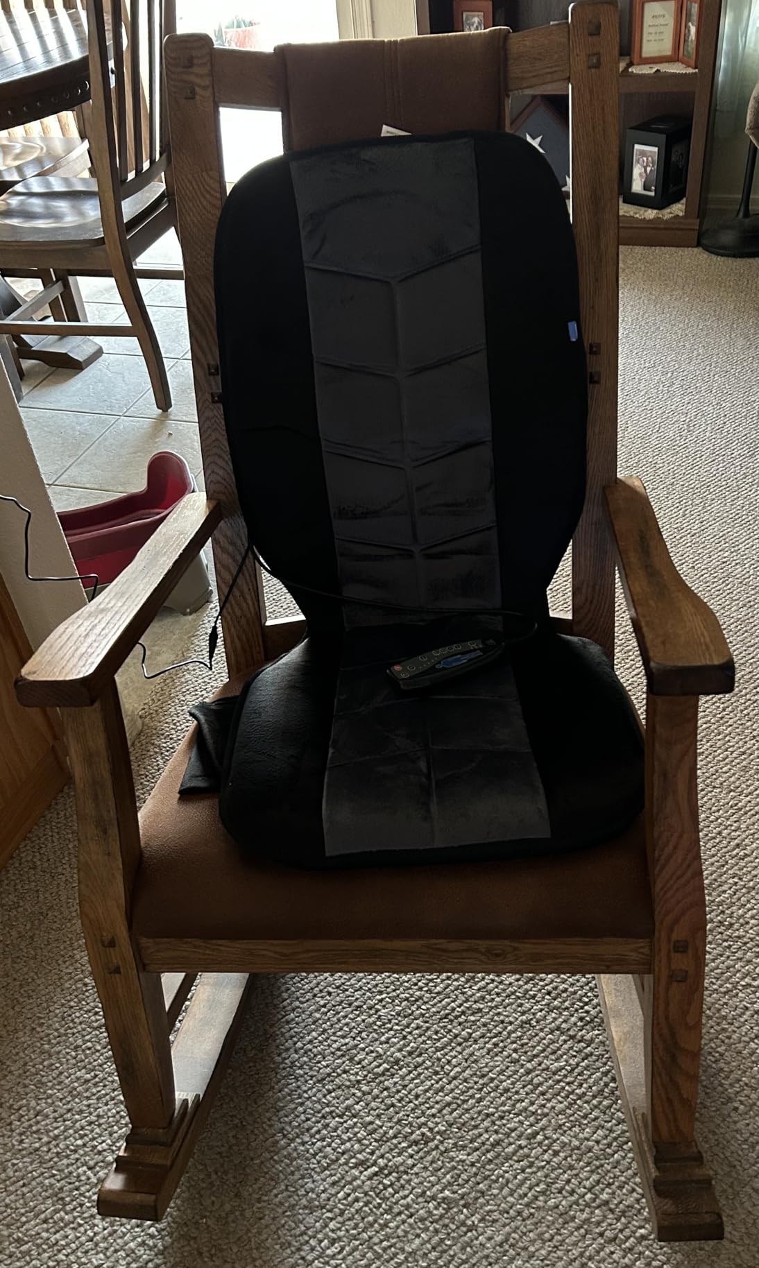 CILI Massage Chair Pad, Back Massager with Heat, Massage Seat Cushion with 10 Vibration Motors, 30-60-90 Minutes Heating Options, Chair Massager for Office Chair, Home Office Use customer photo 2