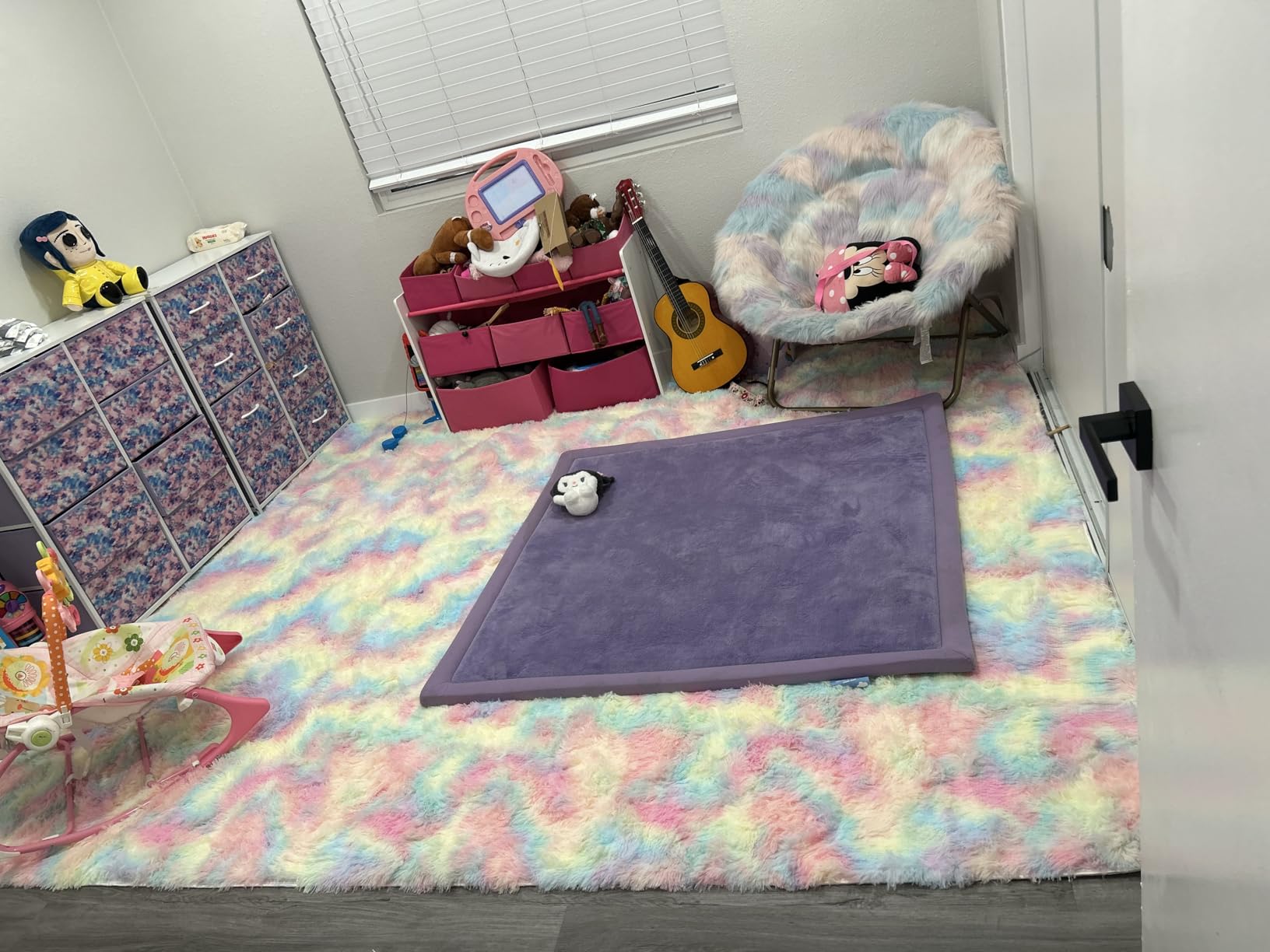 Chicrug Educational 4x6 Kids Area Rug for Playroom, TPR Non Slip Kids Classroom Carpet Rug for Learning ABC Animal Shape Color Fruit, Washable Play Mat Rug for Children Nursery Toddler Room Decor customer photo 1