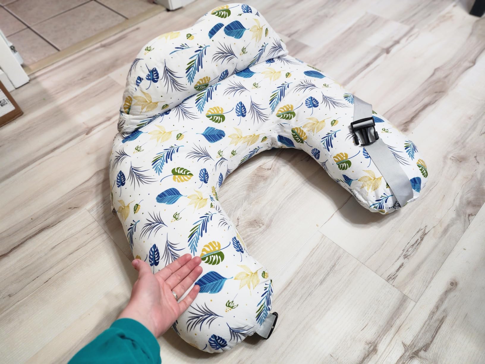 BATTOP Nursing Pillow for Breastfeeding, Feeding Pillow with Adjustable Waist Strap, Removable Slipcover, Breastfeeding Pillows for More Support for Mom, Plus Size, Extra Pillow on Top customer photo 1
