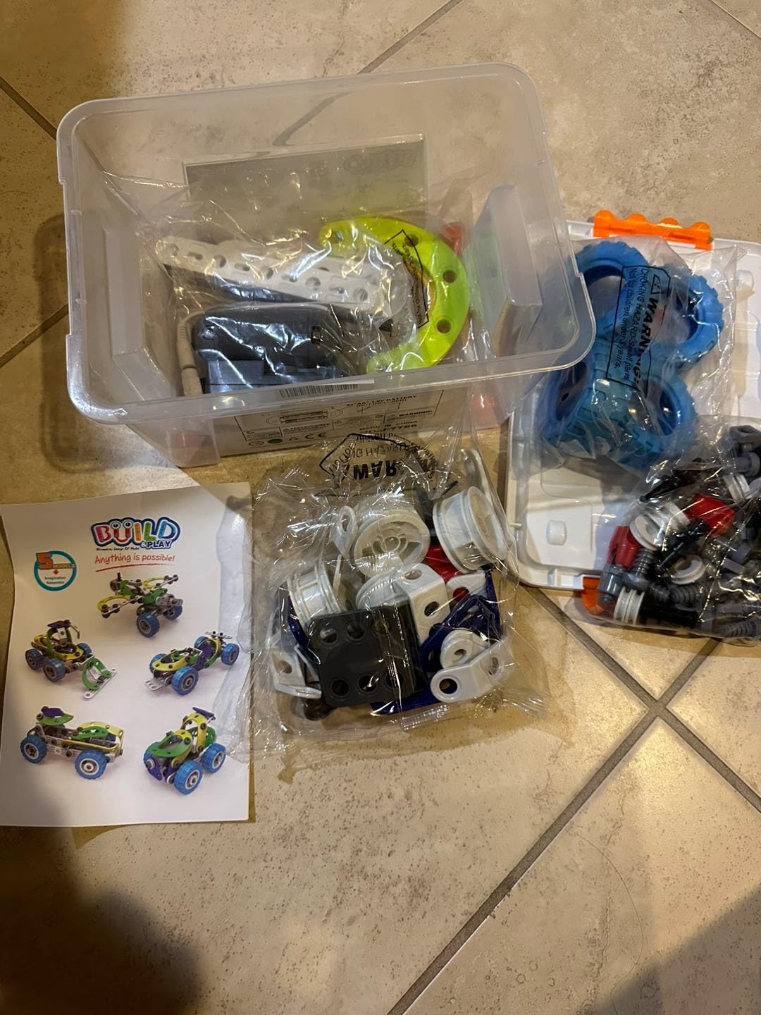 107Pcs Motorized Erector Sets for Kids Ages 4 5 6 7 8+, STEM Building Toys for Boys Girls 3-5 4-8 5-7 6-8 Year Old, Engineering Kit, Electric Motor, Creative Educational Gift Learning Activities customer photo 2