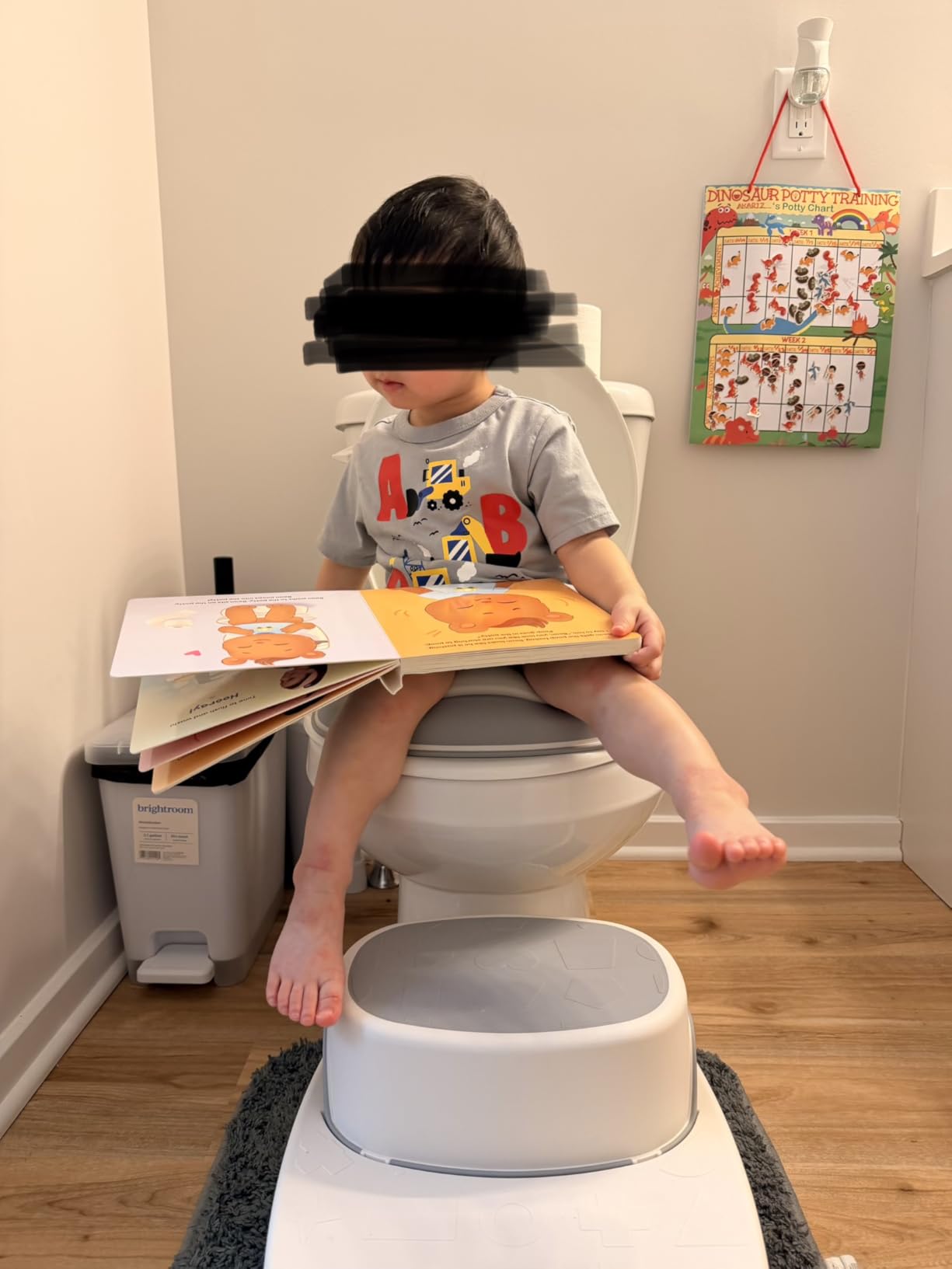 Maliton Baby Potty Training Seat with Step Stool, Potty Training Toilet for Boys Girls, Anti-Slip Toddler Stool for Bathroom, Kitchen, Toddler Toilet Seat Set customer photo 2