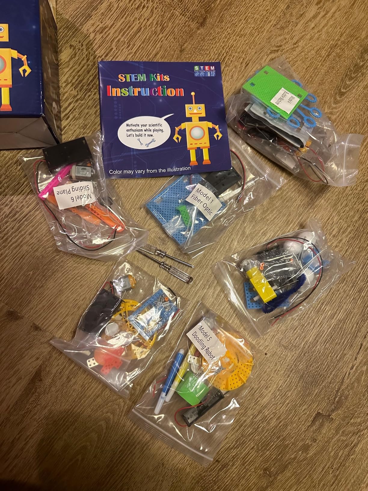 STEM Robotics Kit 6 Set Science Experiments Project Activities Toys for Kids 4-8 8-12 Engineering Building Electronic Motor Robot Kid Craft Boy Girl 5 6 7 8 9 10 12 Year Old Outdoor Toy customer photo 2