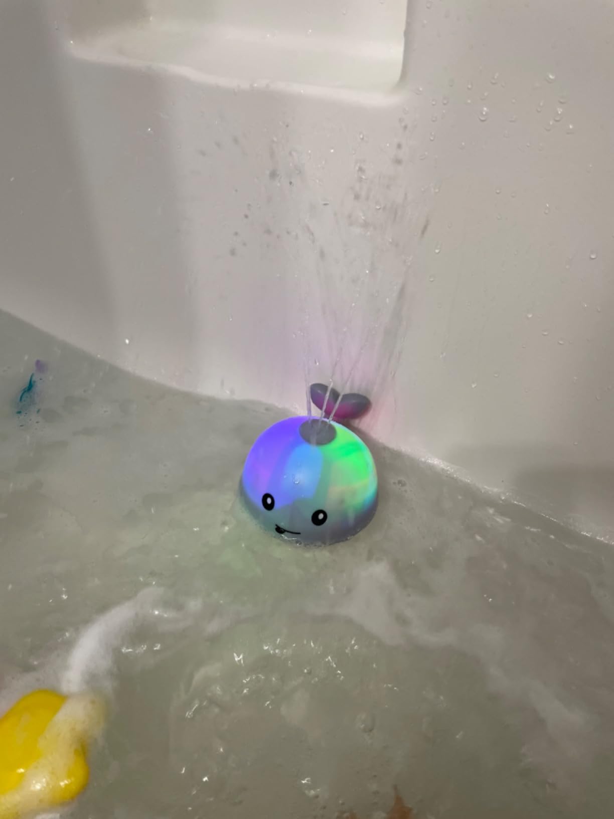 TFS TOP·FANS Baby Whale Bath Toy Infant: Light Up Fountain 6-12 Months Old Bathtub 18-24 Pool 3 4 5 7 8 9 10 15 Sprinkler Tub Water Toys Toddlers 1 Girl Boys Birthday Shower Gifts Newborn Essentials customer photo 1