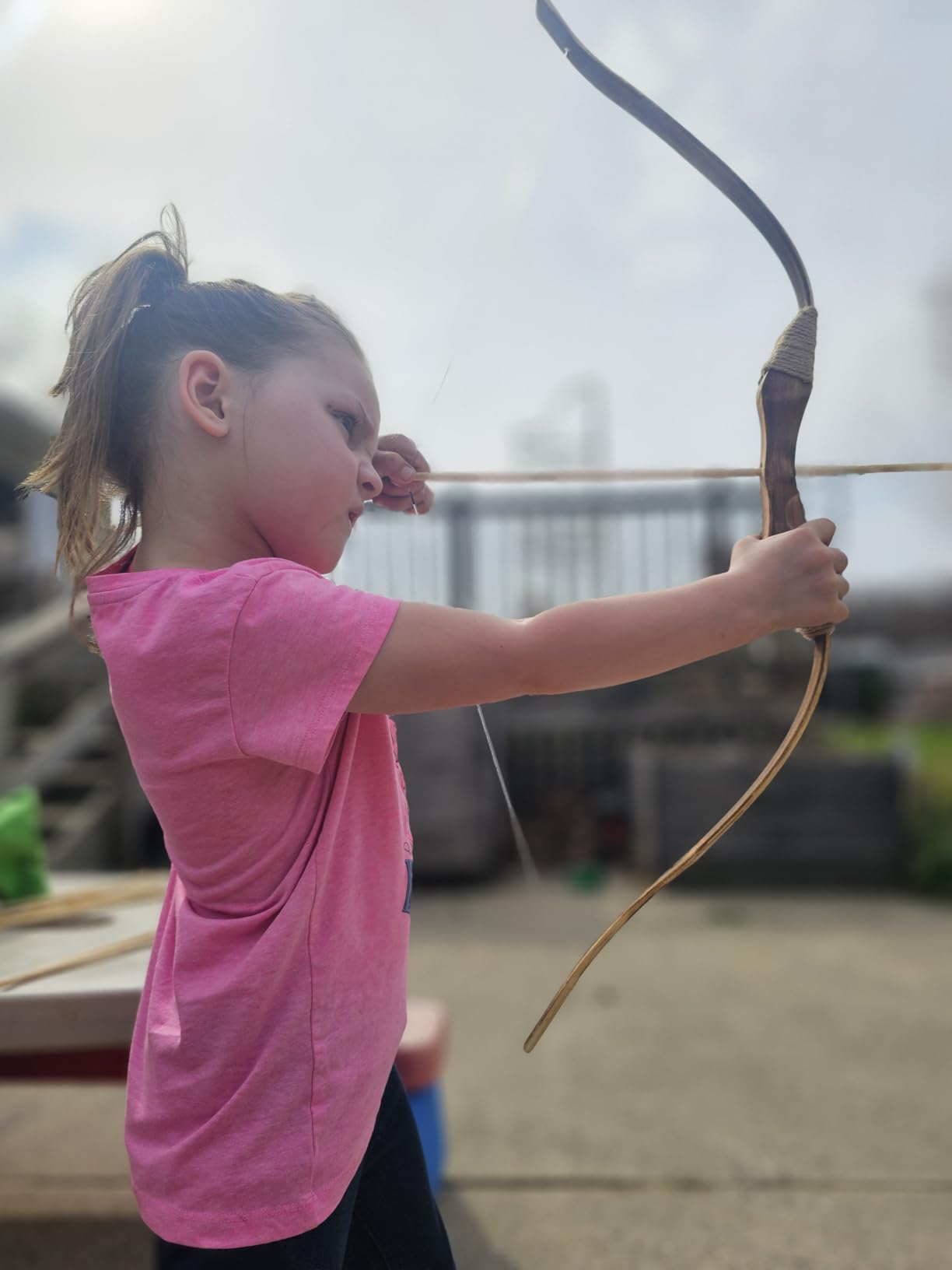 BOWRILLA Wooden Bow and Arrow for Kids with 10 Arrows, Quiver, 3 Targets & Storage Bag | Kids Bow and Arrow Set for Right- and Left-Handers | Indoor and Outdoor Toys for Children Boys & Girls customer photo 2