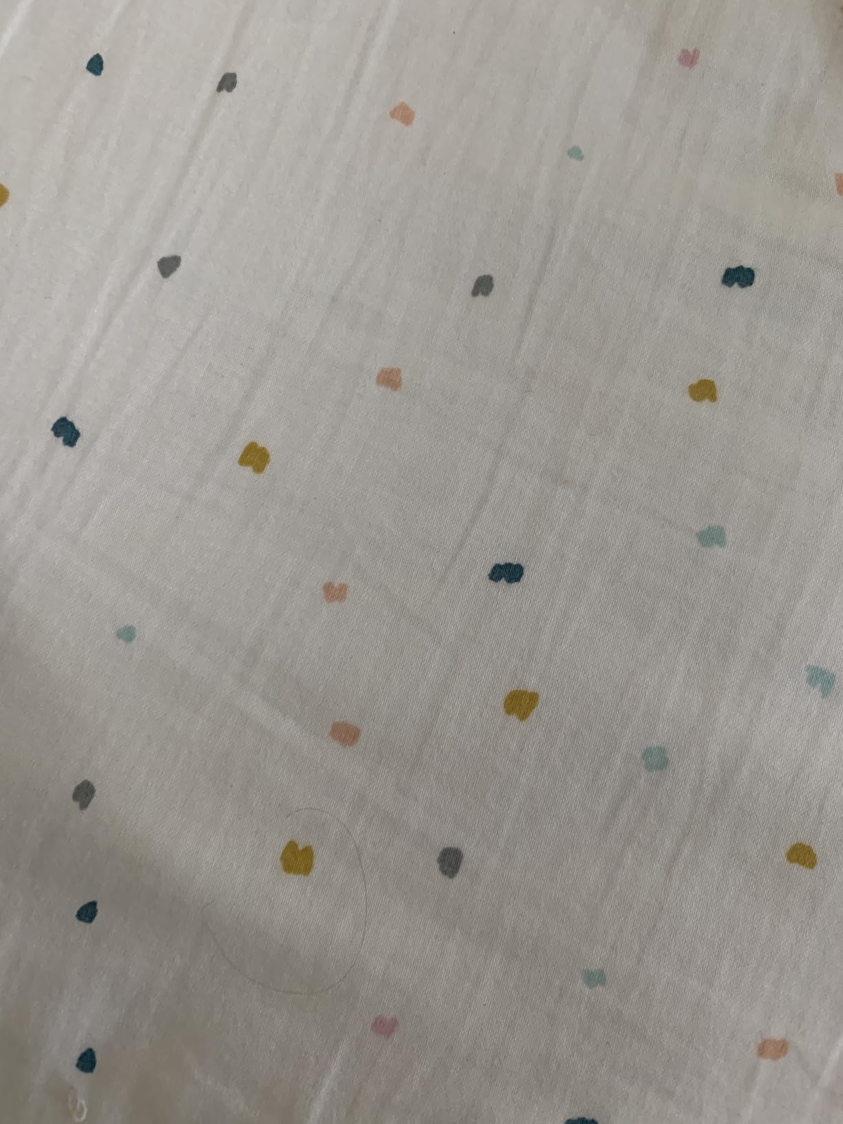 MakeMake Organics Organic Twin Fitted Sheet Set GOTS Certified Organic Cotton Fitted Sheet with Pillowcase - Dotty customer photo 1