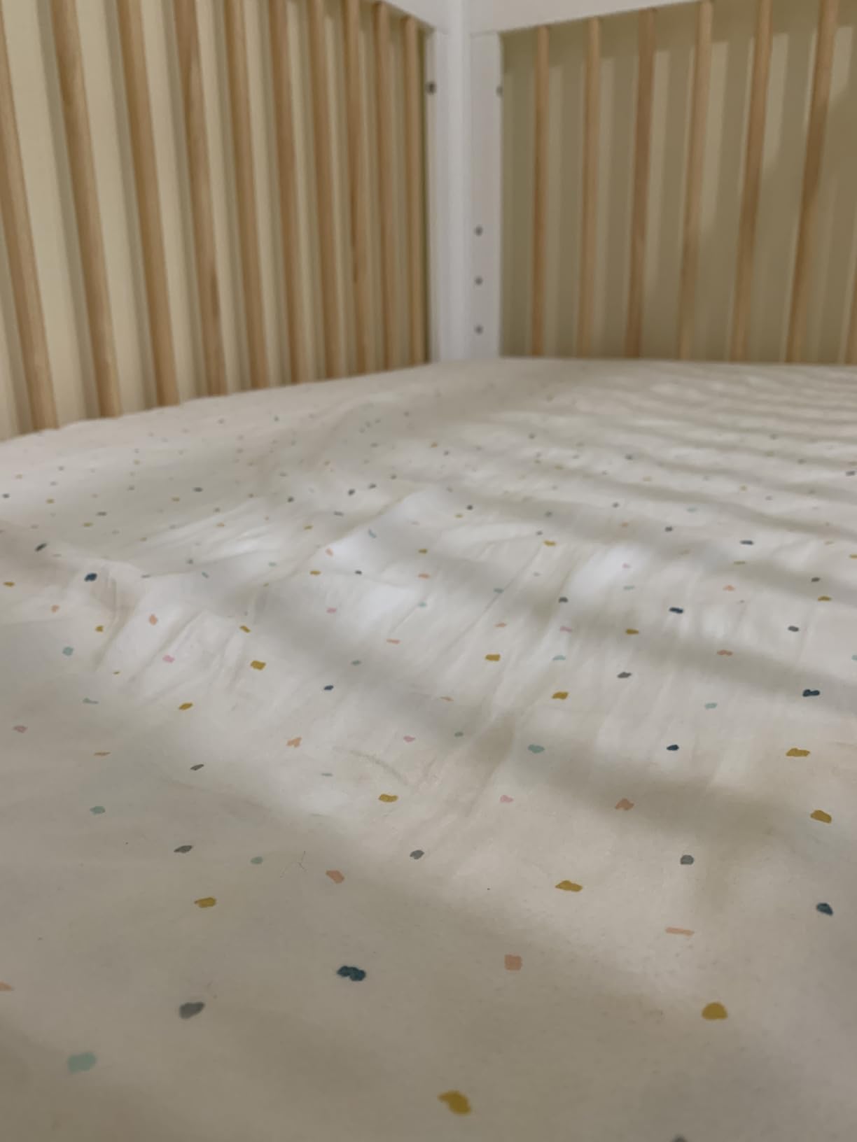 MakeMake Organics Organic Twin Fitted Sheet Set GOTS Certified Organic Cotton Fitted Sheet with Pillowcase - Dotty customer photo 2
