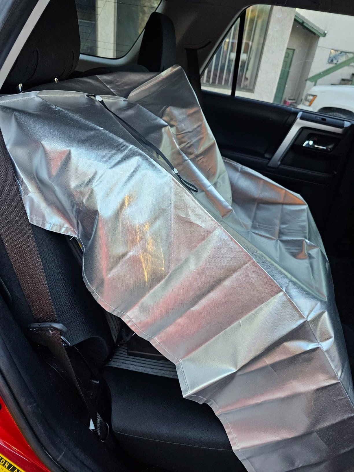 VisionKids Baby Car Seat Sun Shade Cover with Free Storage Bag - Infant Car Seat Heat Protector, UV Protection Cooler Cover customer photo 1
