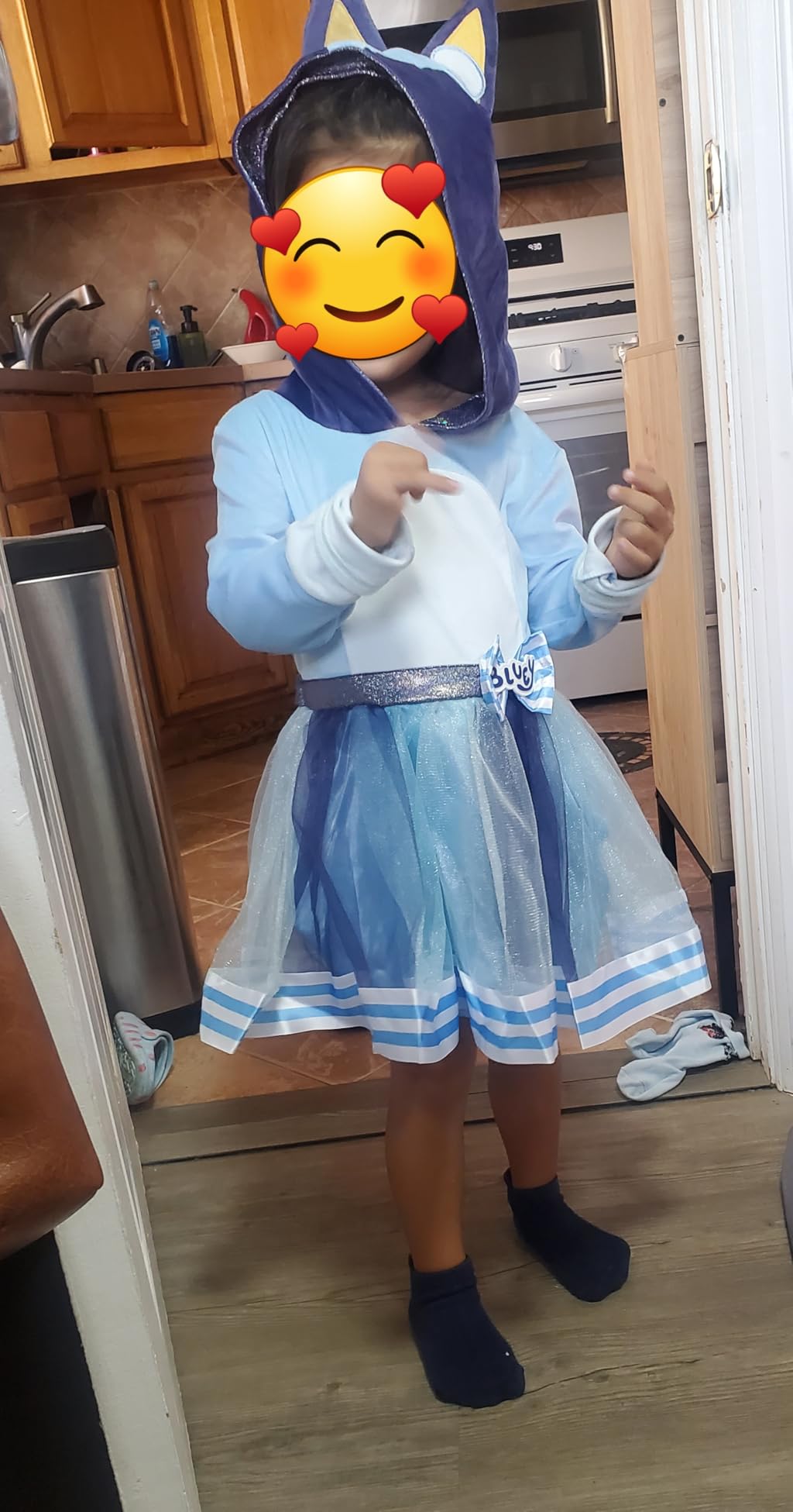 Bluey Toddler Girls Costume | Officially Licensed | Theatrical Halloween Outfit customer photo 2