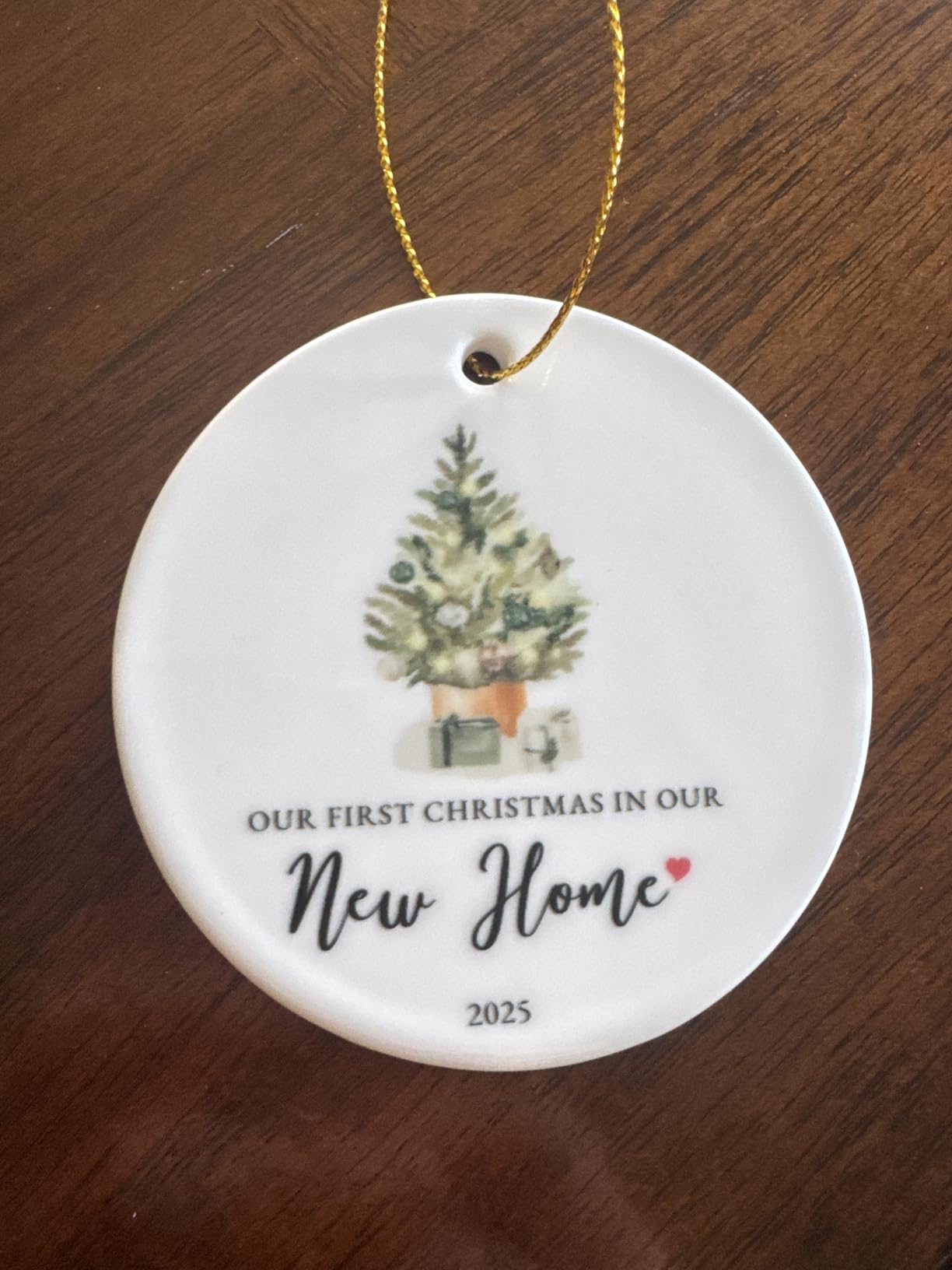 Our First Christmas as Grandparents Ornament 2026, First Time Grandparent Gifts for New Grandparents, Ceramic Keepsake New Grandparent Christmas Ornaments with Ribbon and Box customer photo 1