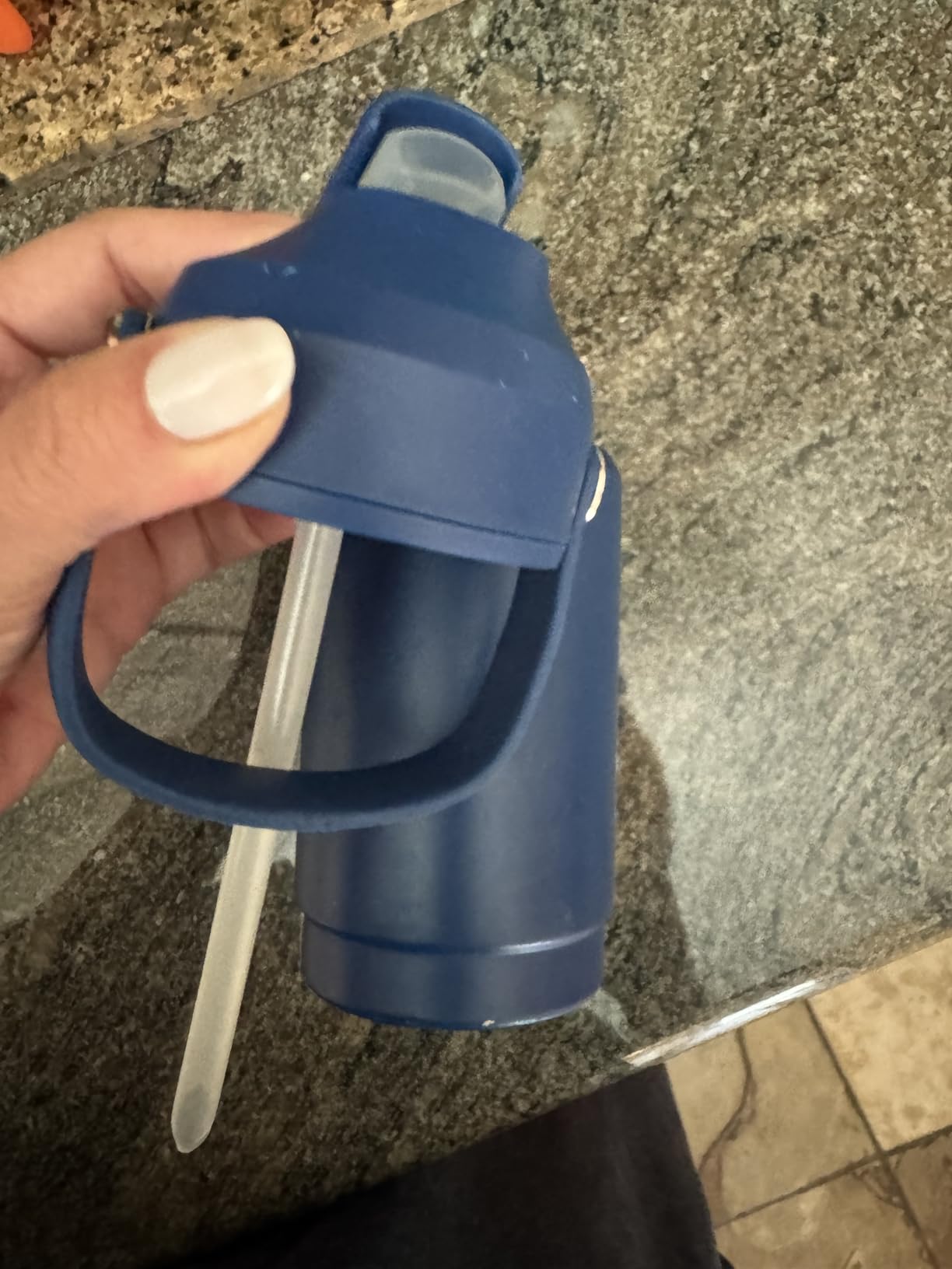 Kerilyn 12oz Kids Water Bottle, Stainless Steel Insulated Water Bottle, Toddler Cup with Straws Leak-Proof, Kids Water Bottles for School Boys Girls, BPA Free, Blue customer photo 1