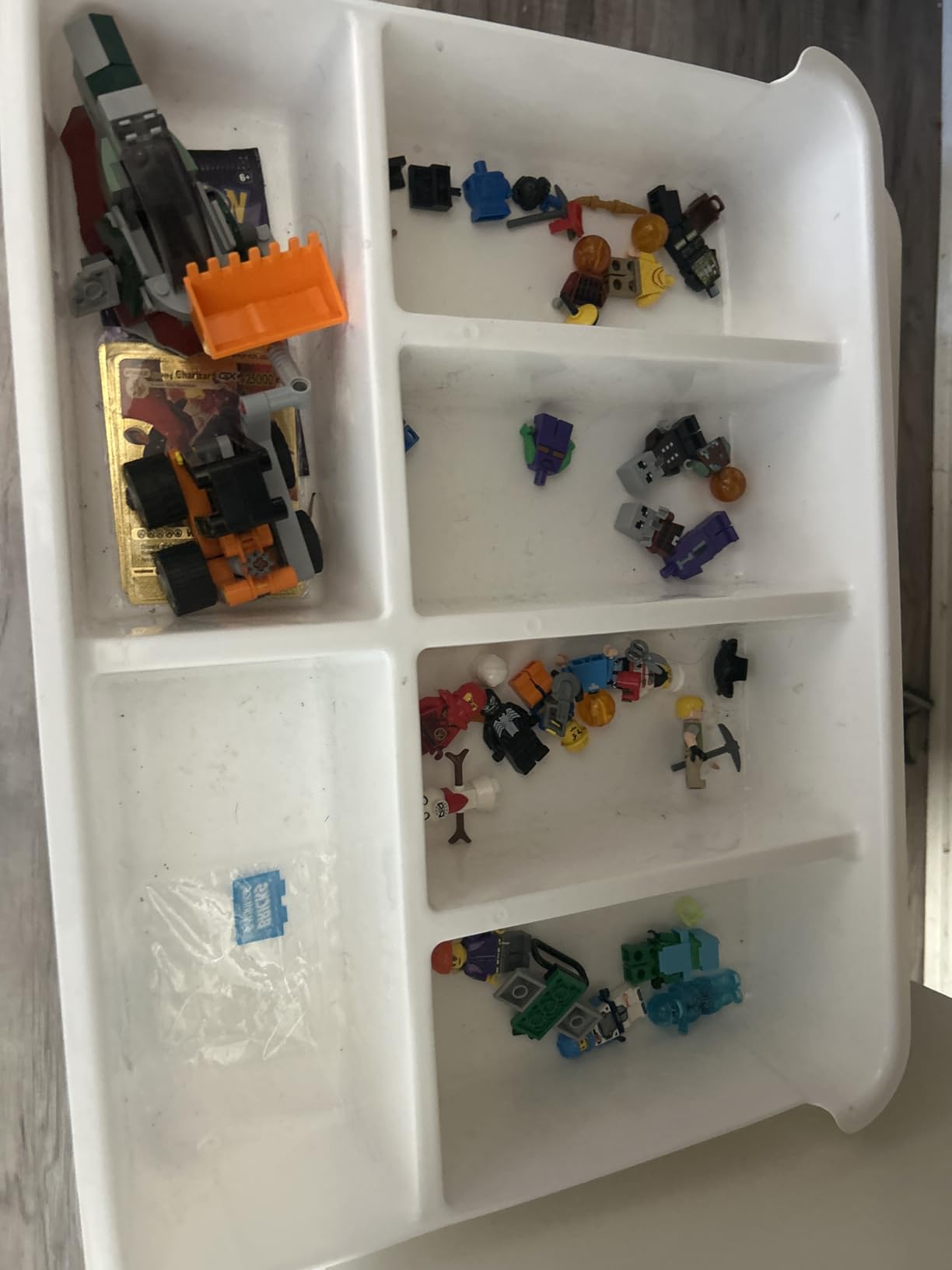 Citylife 17 QT Plastic Storage Box with Building Baseplate Lid and Removable Tray Craft Organizers and Storage Clear Storage Container for Organizing Bead, Tool, Sewing customer photo 1