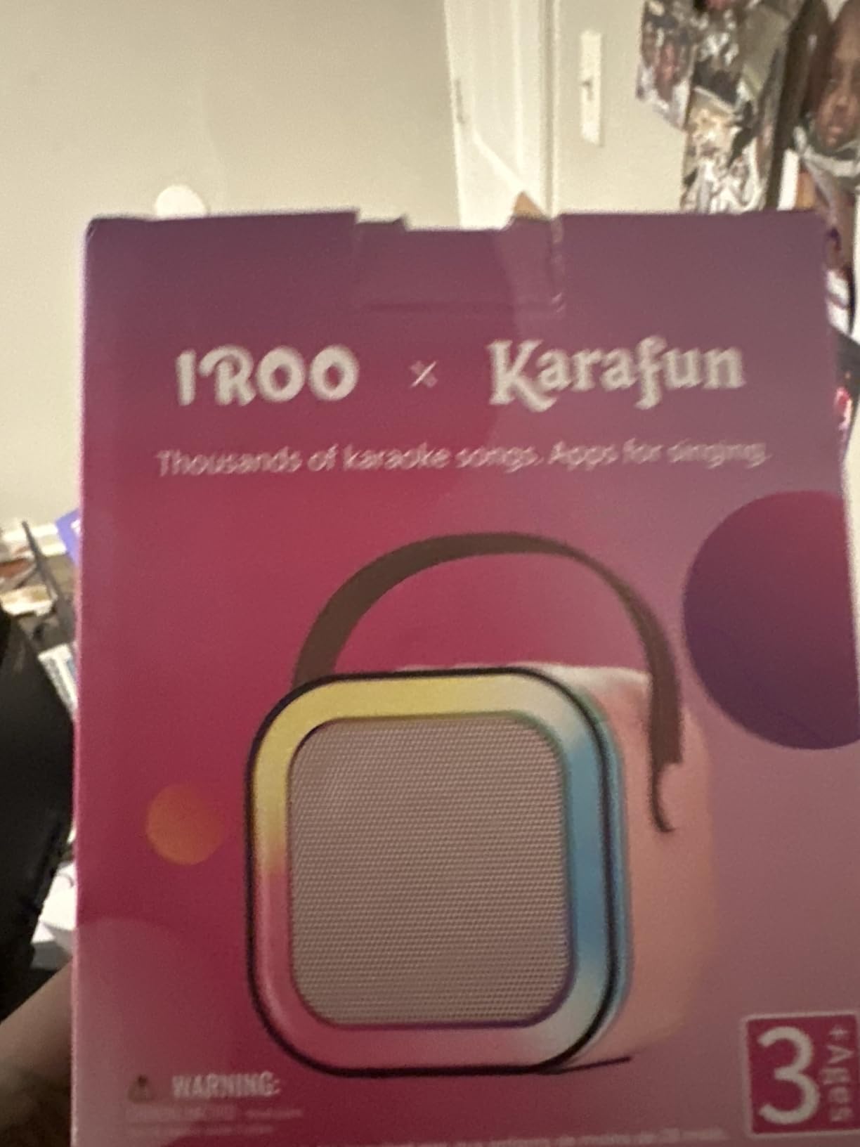 IROO Mini Karaoke Machine for Kids, 2026 TOP Toys Birthday Gifts Ideas for Girls Ages 4-12+, Portable MP3 Player with 2 Wireless Mics for Family Home Party customer photo 1