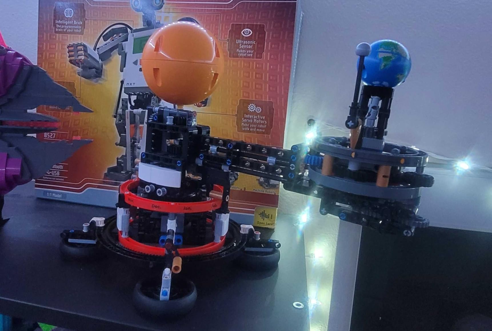 LEGO Technic Planet Earth and Moon in Orbit Building Set, Outer Space Birthday Gift for 10 Year Olds, Solar System Toy for Imaginative, Independent Play, Room Décor for Boys & Girls, 42179 customer photo 2