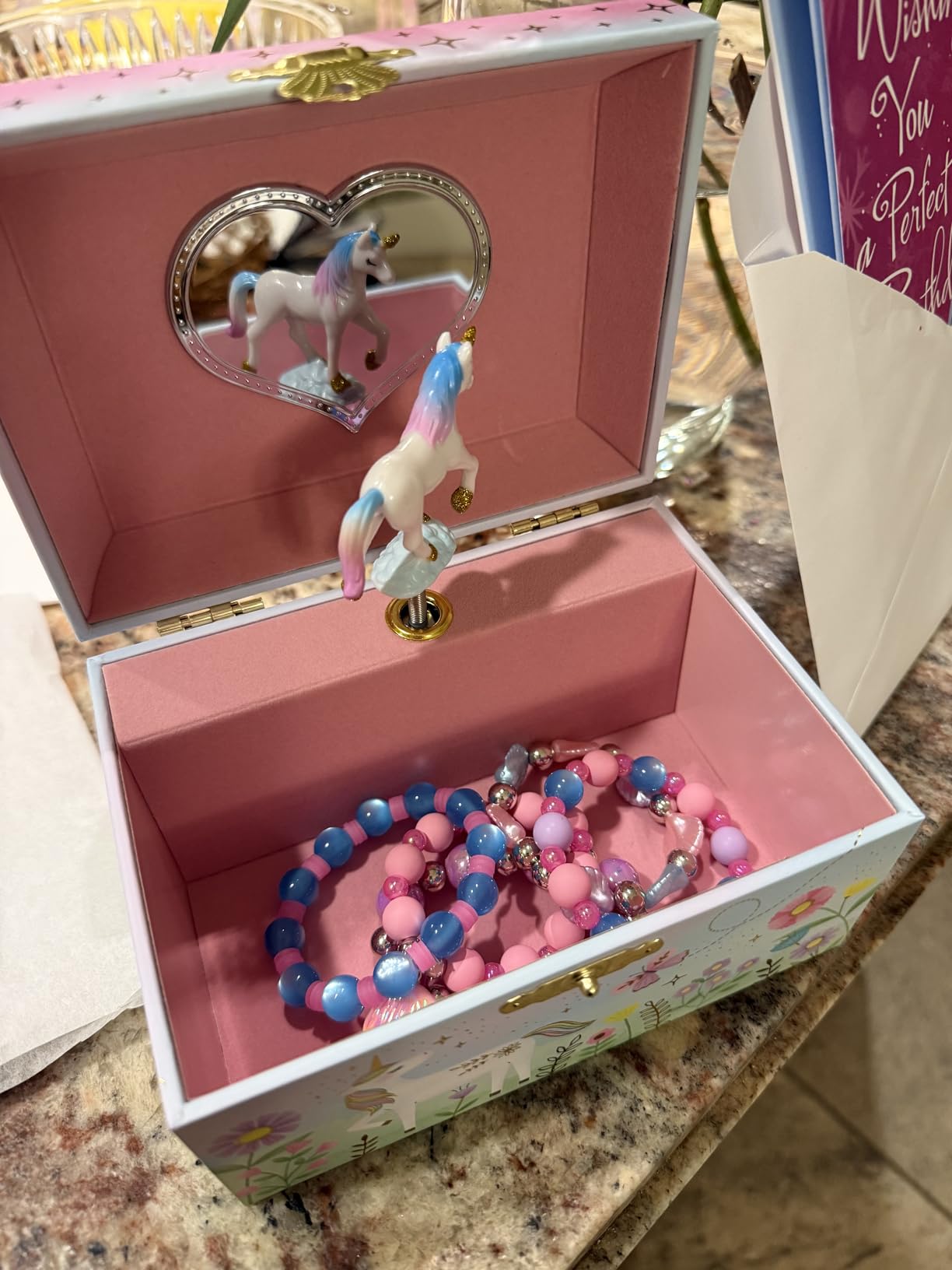 Giggle & Honey Musical Unicorn Jewelry Box for Girls | Music Boxes for Little Girls | Toddler Jewelry Box for 4 Year Old Kids | Toys for Toddlers | Birthday Gifts for Kids 5, 6, 7, 8, 9 Years customer photo 1